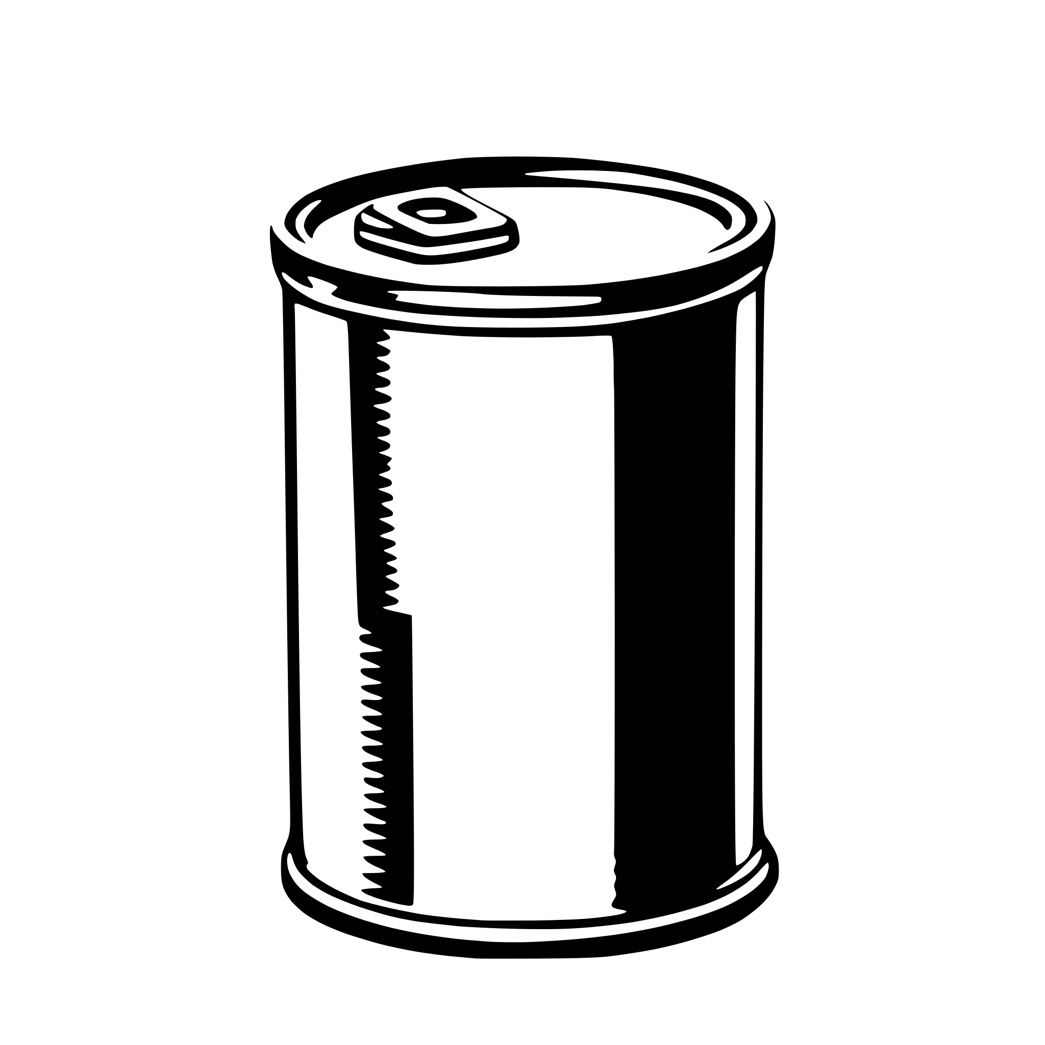 AI-generated SVG of a tin can