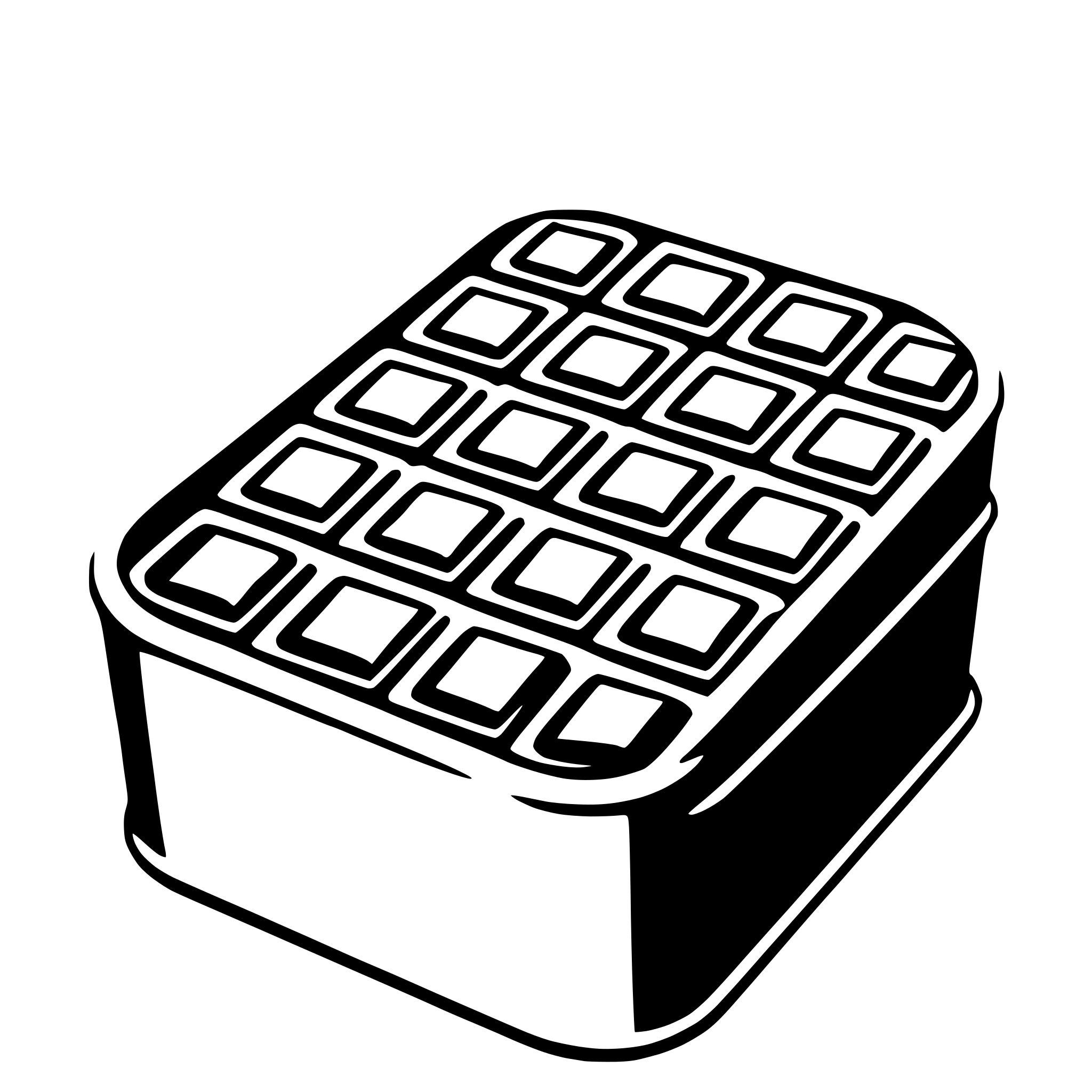 AI-generated SVG of a chocolate box