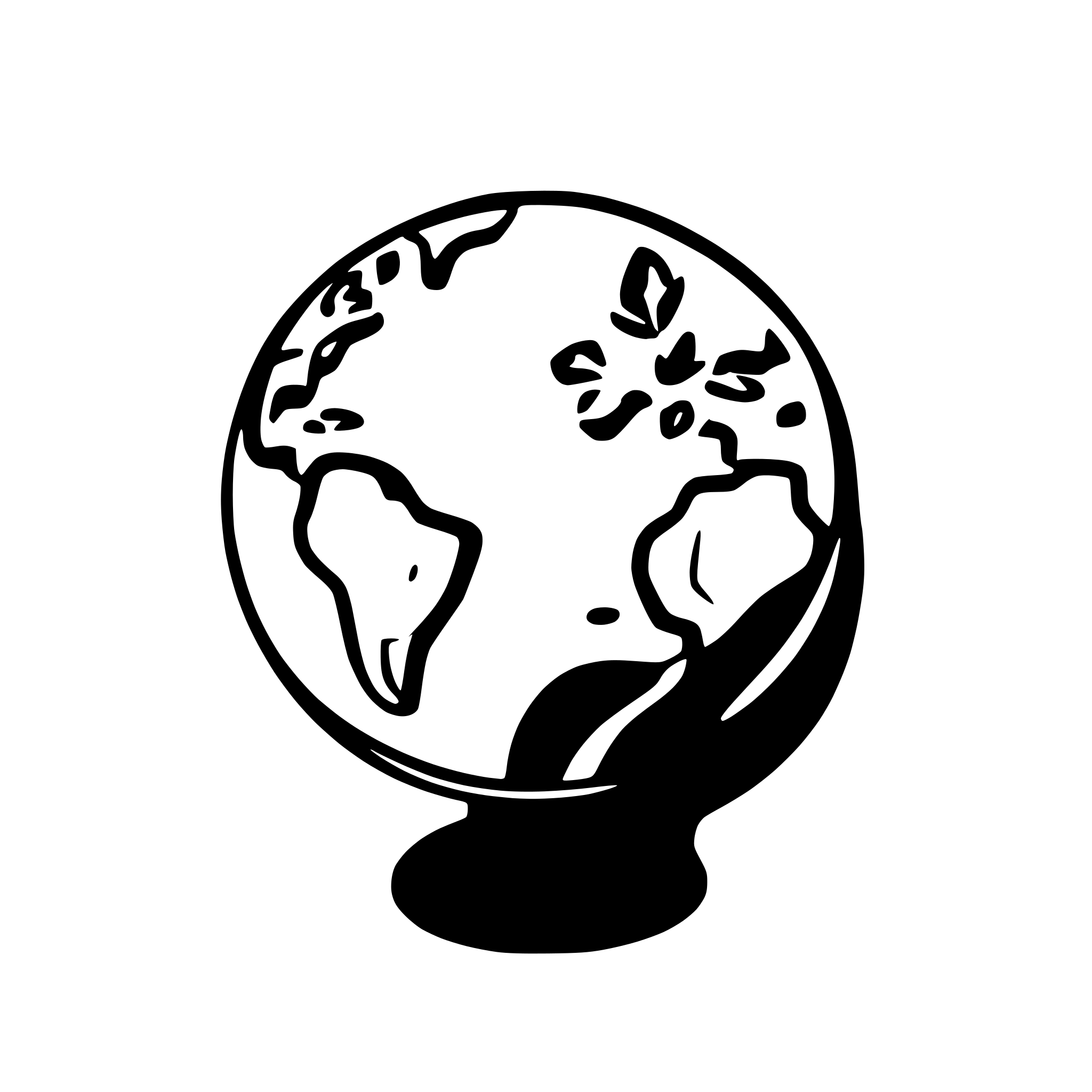 AI-generated SVG of 'globe earth'