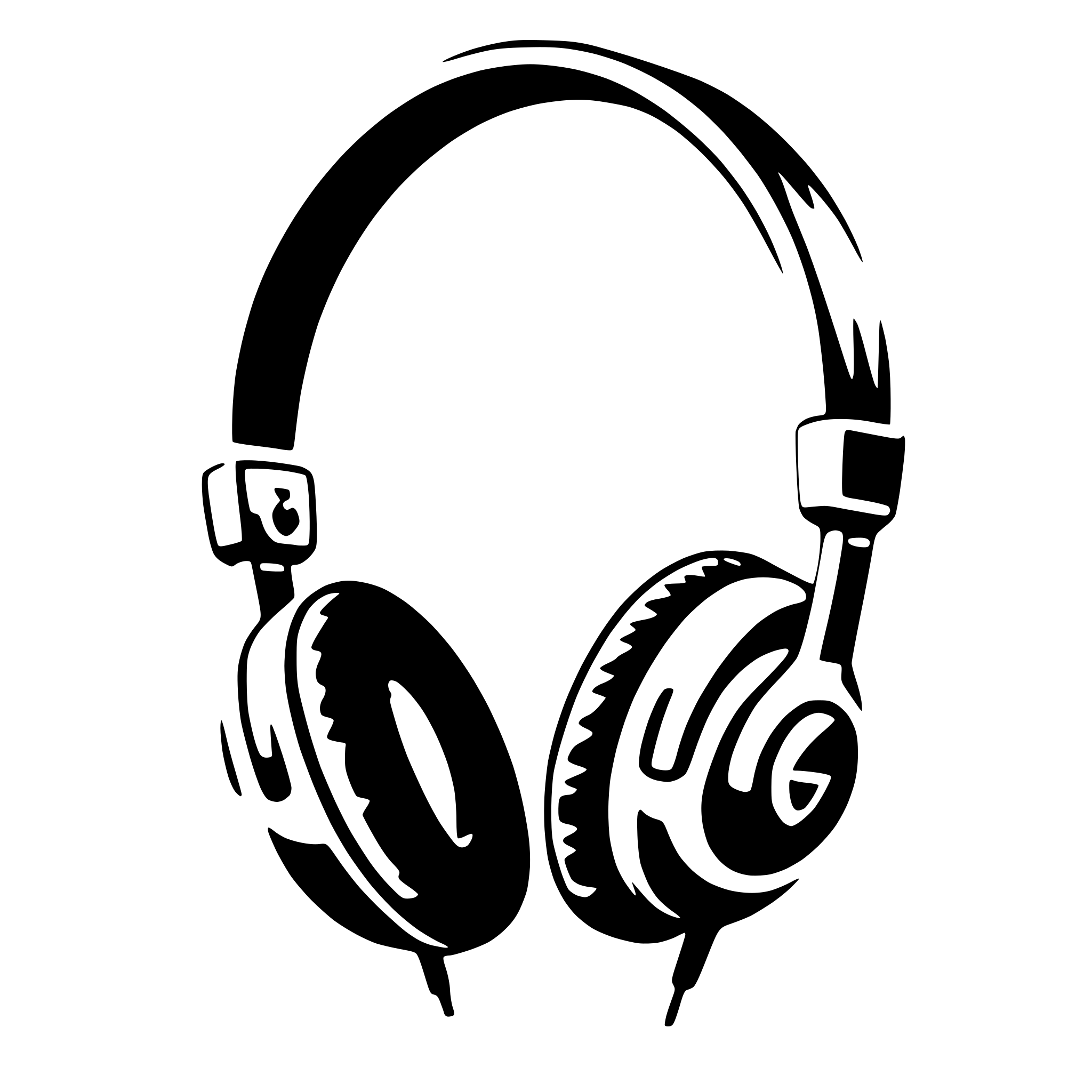 AI-generated SVG of a headphones