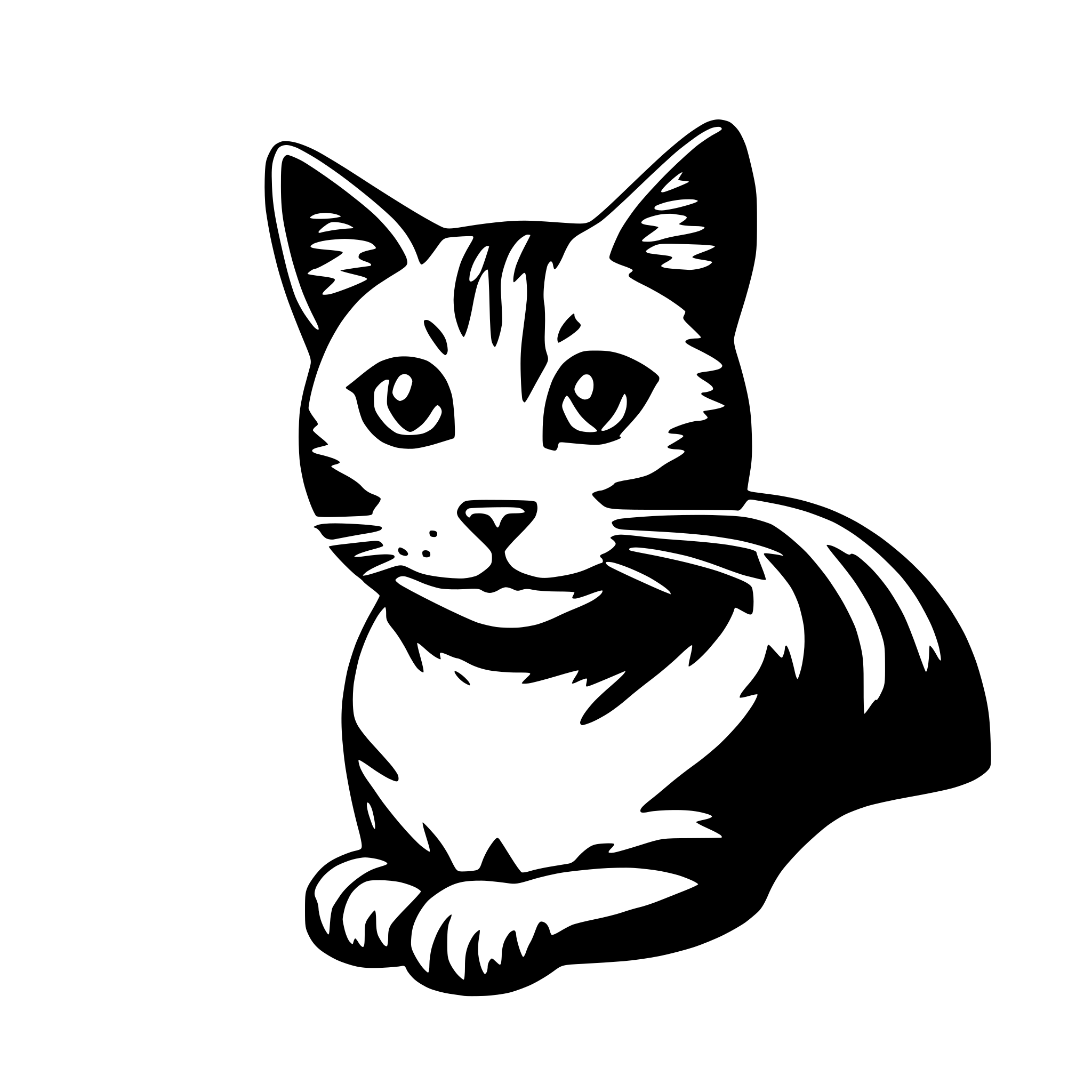 AI-generated SVG of a cat
