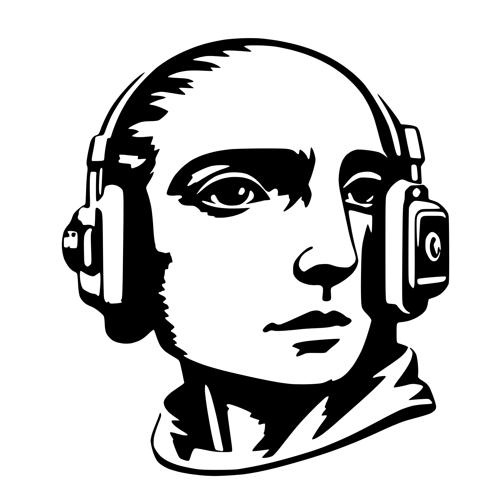 AI-generated SVG of 'Intelligence Audio. No humans'