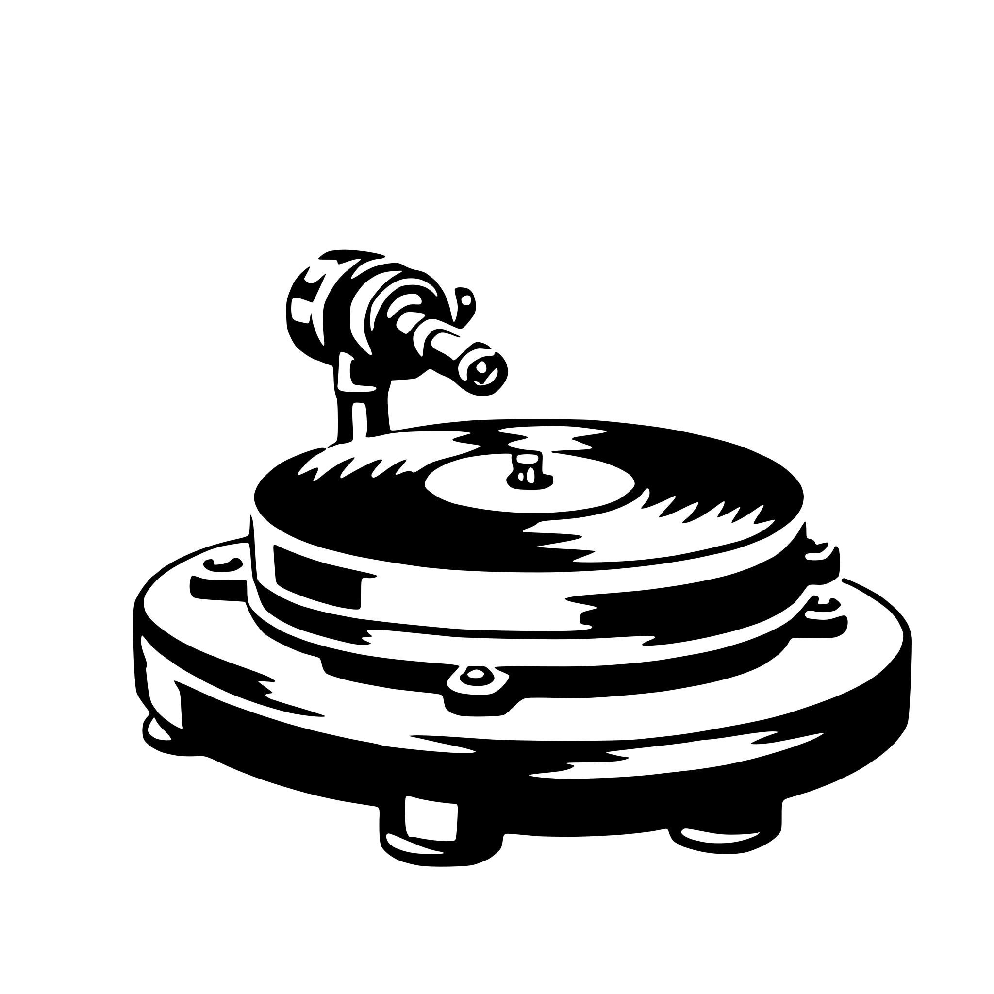 AI-generated SVG of 'turntable'