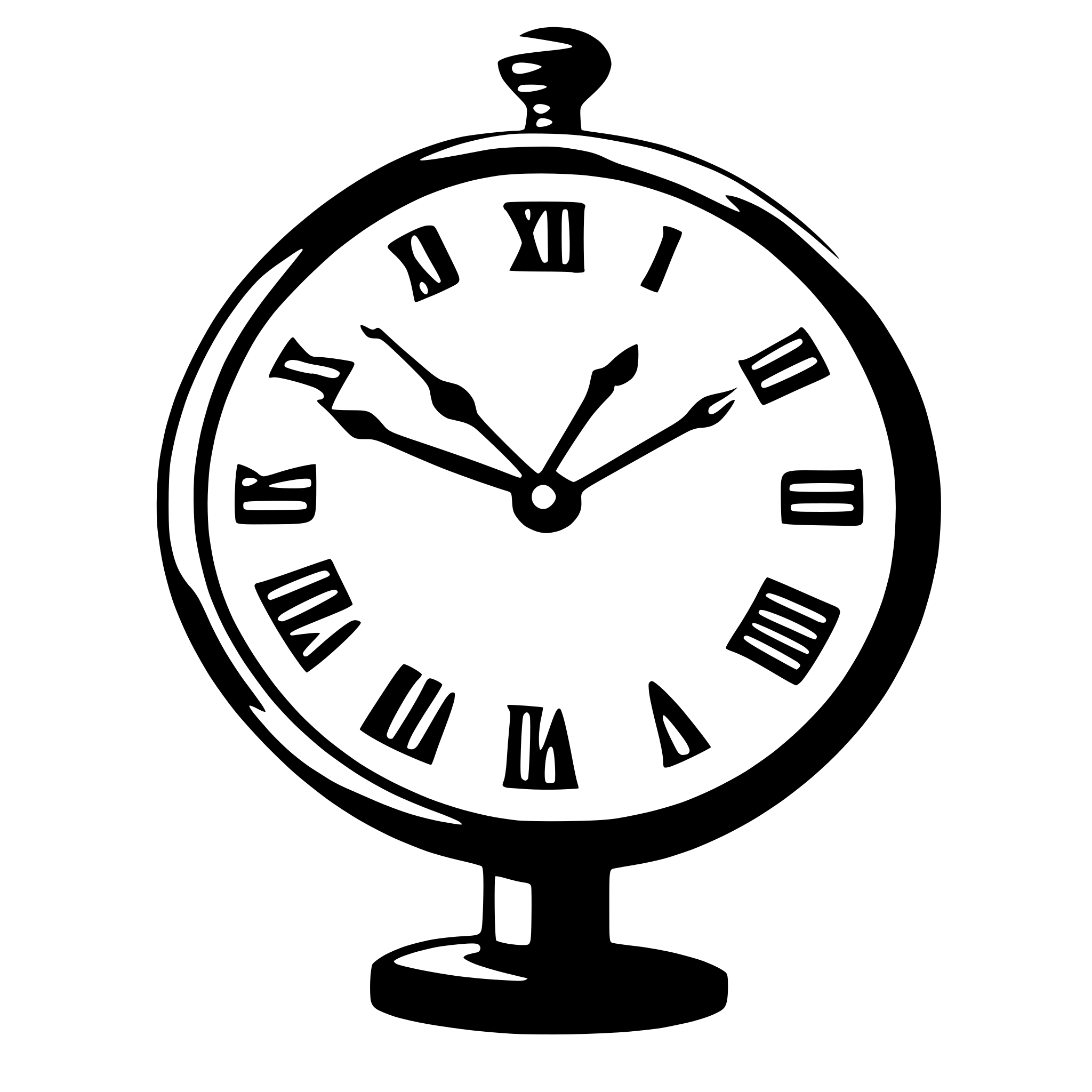 AI-generated SVG of 'love clock'