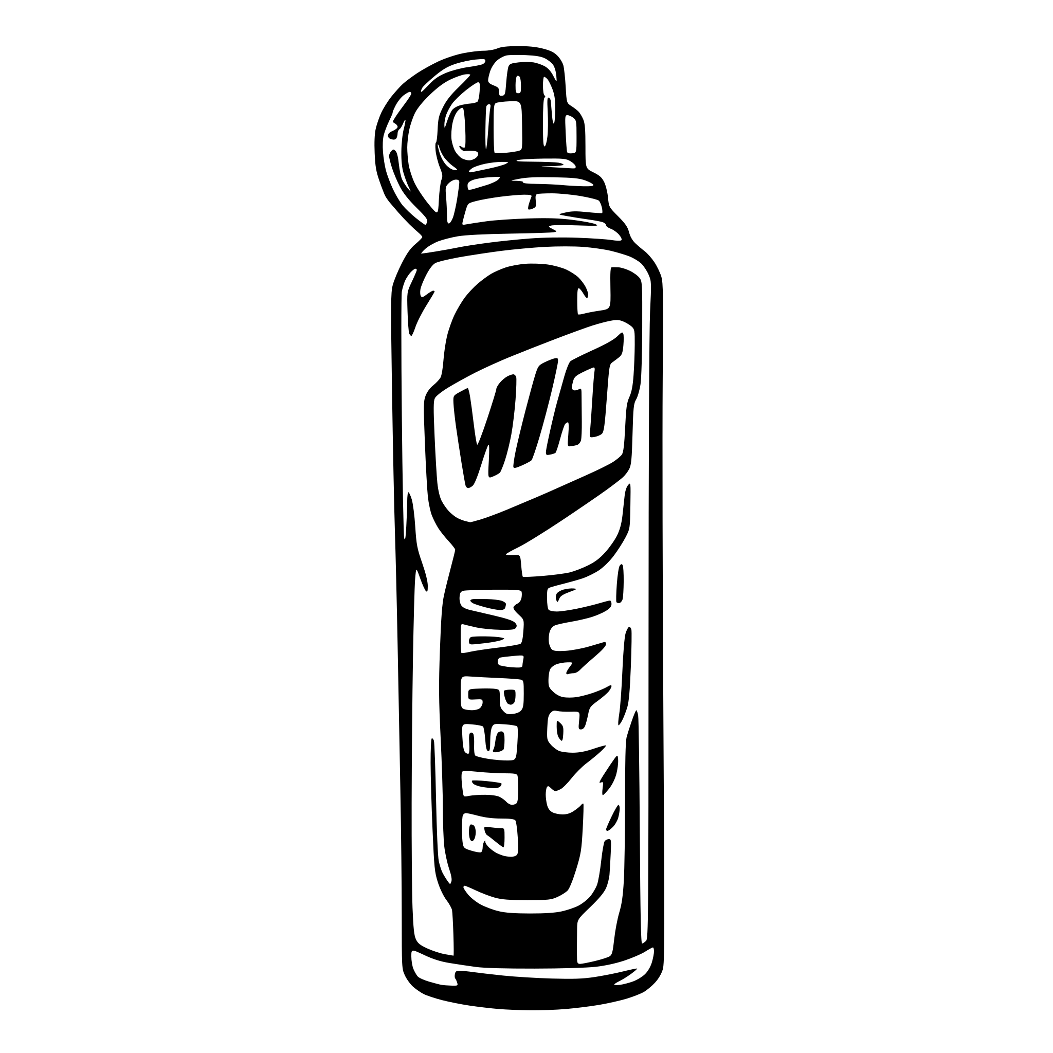 AI-generated SVG of a WD 40 oil