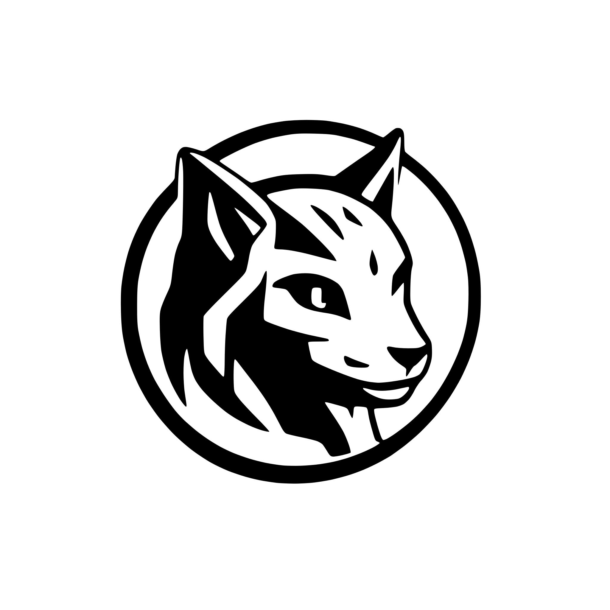 AI-generated SVG of 'Lynx, profile'
