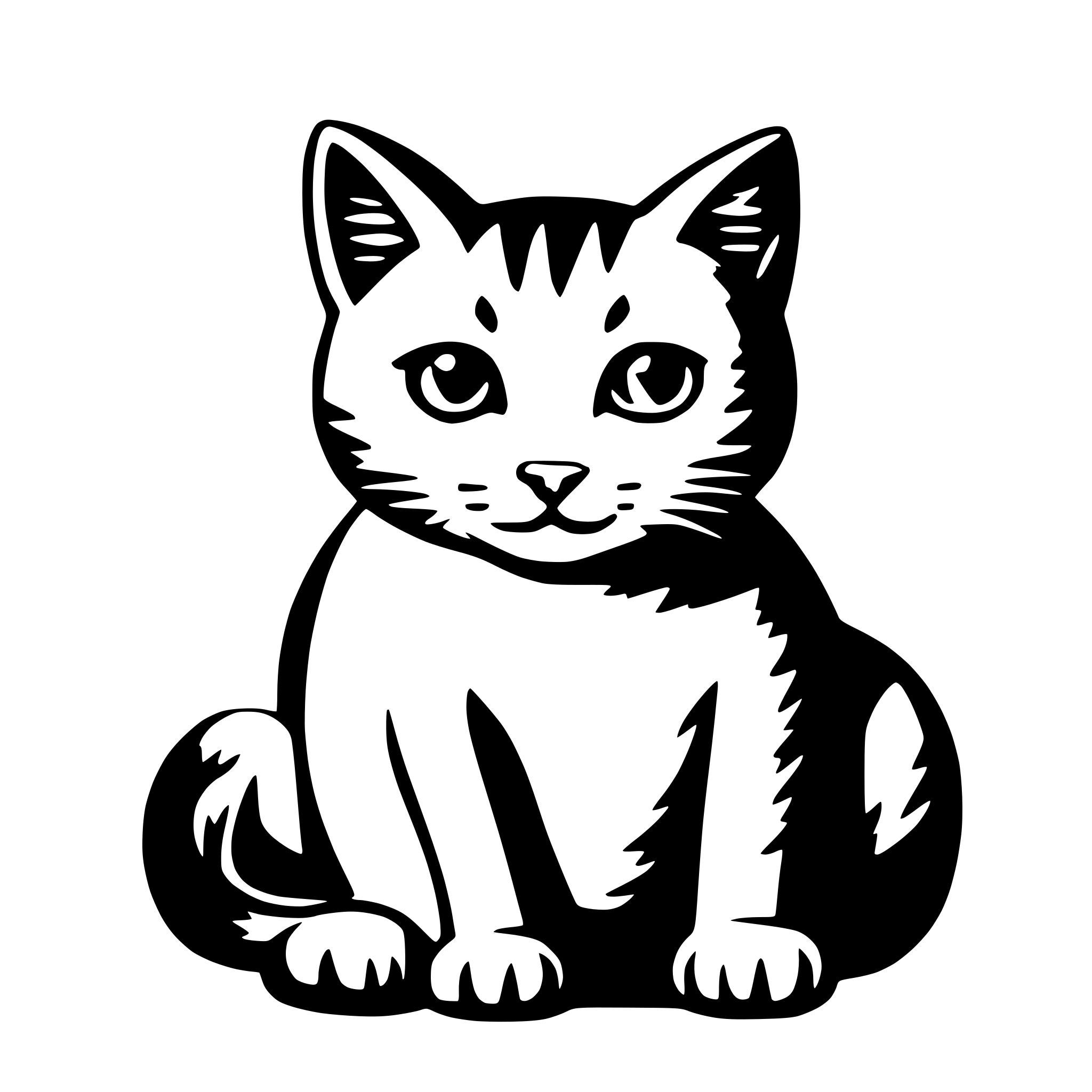 AI-generated SVG of a Cat
