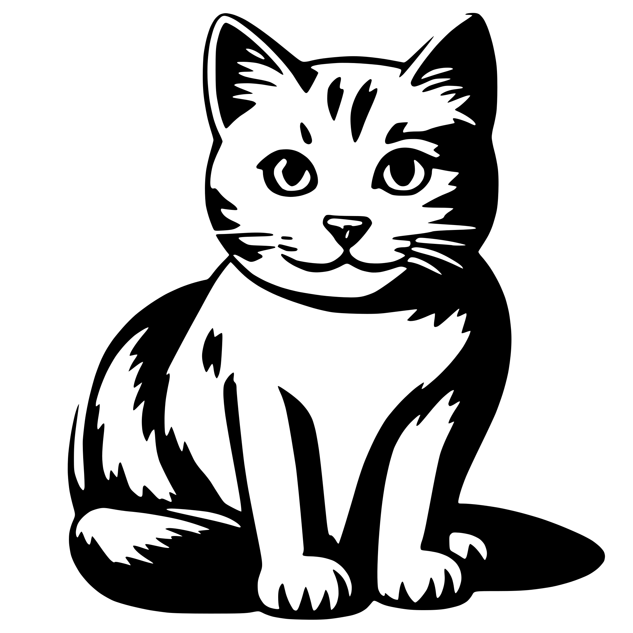 AI-generated SVG of a Cat