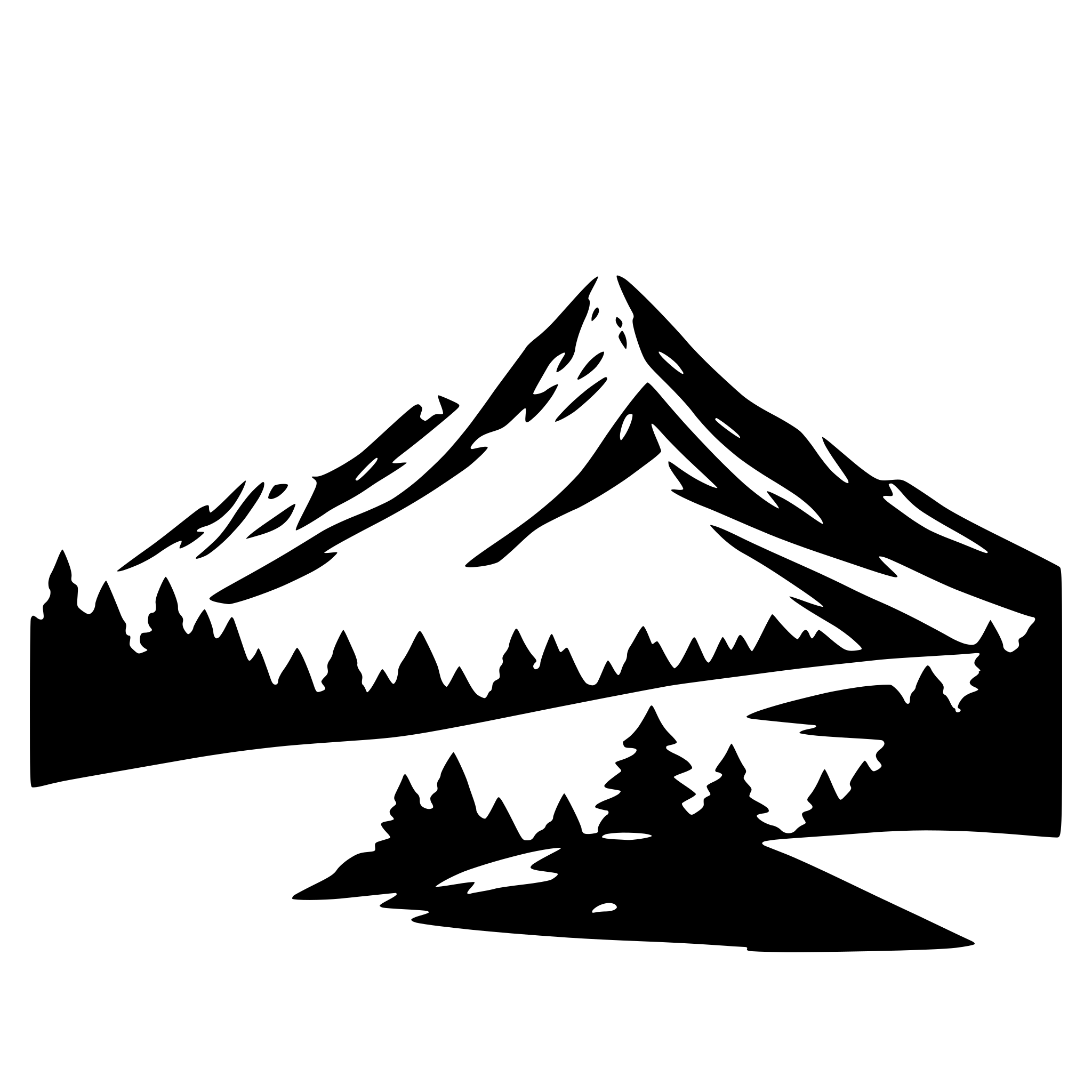 AI-generated SVG of 'moutain snow'