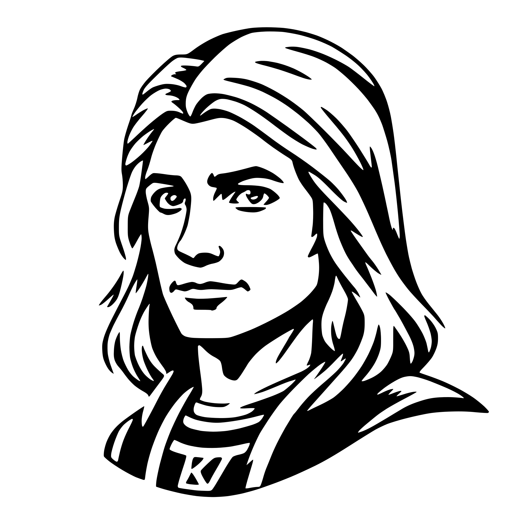 AI-generated SVG of a thor