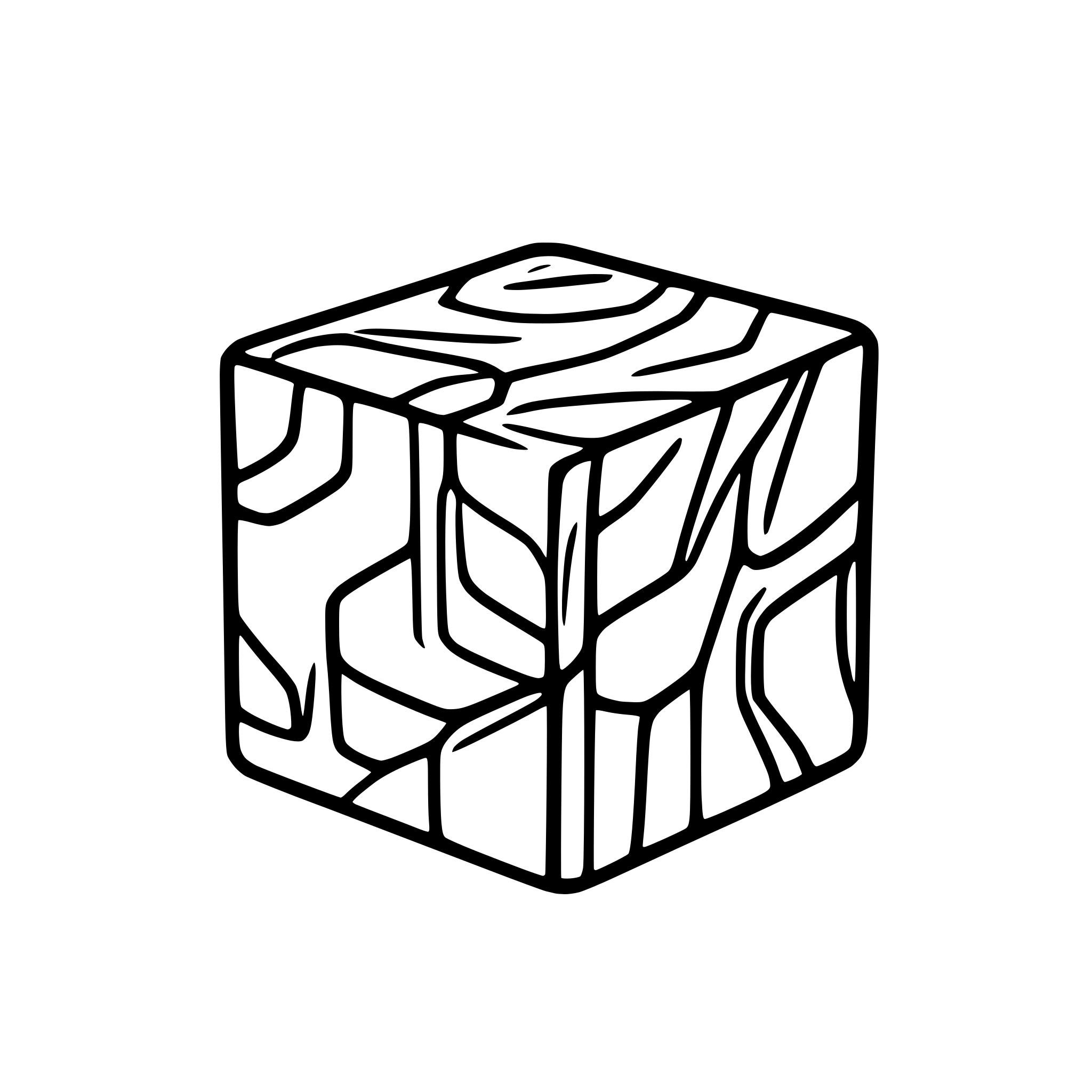 AI-generated SVG of a hyper cube