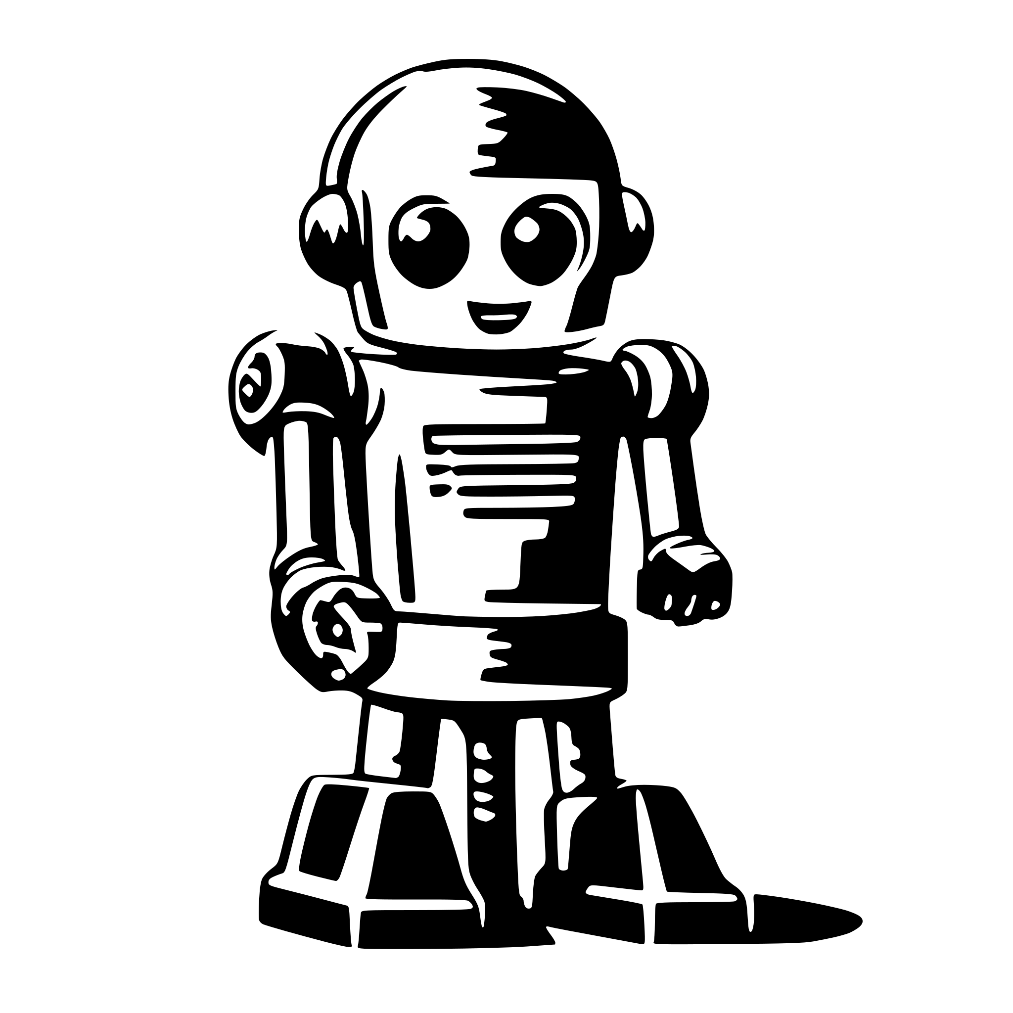AI-generated SVG of a robot helper