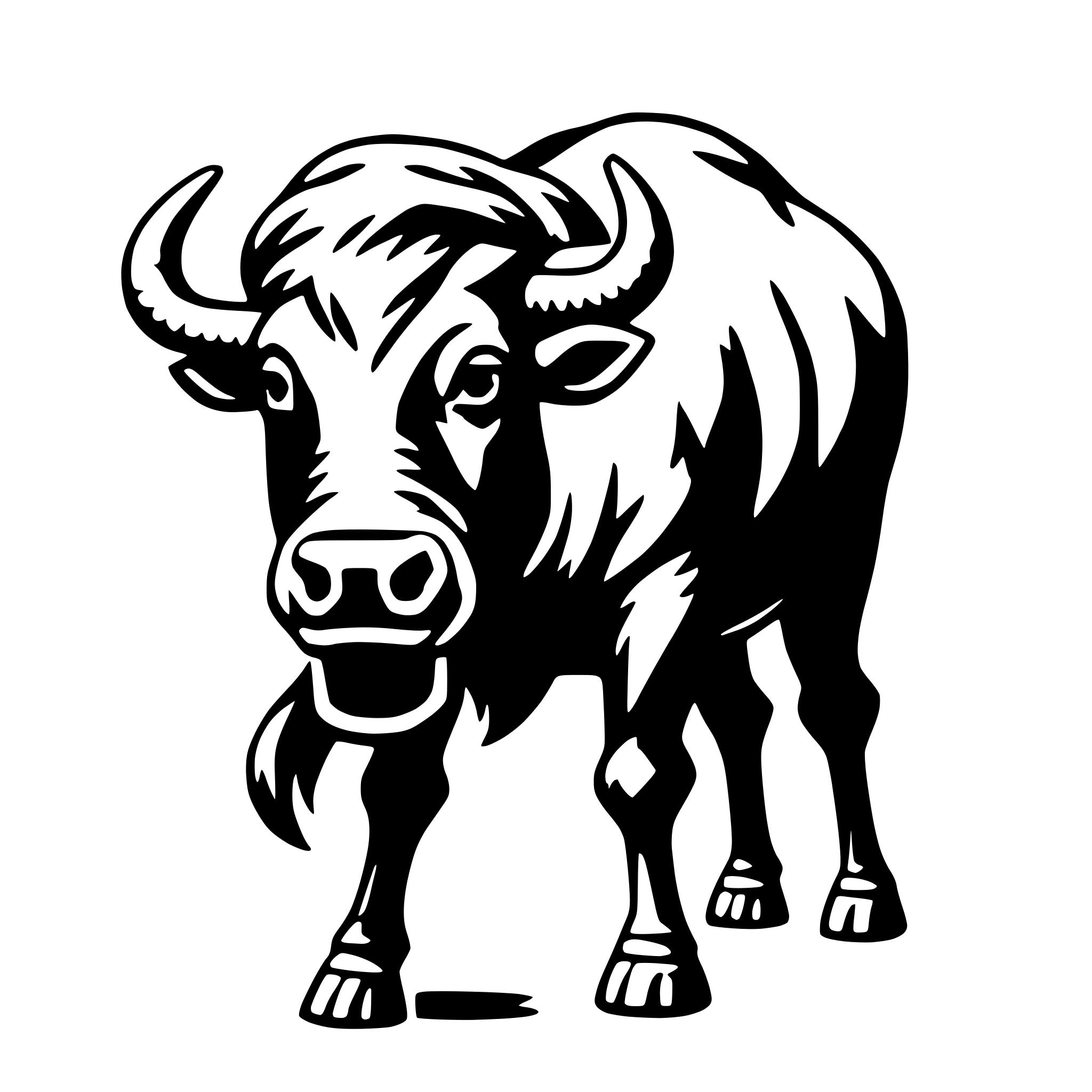 AI-generated SVG of 'bison'