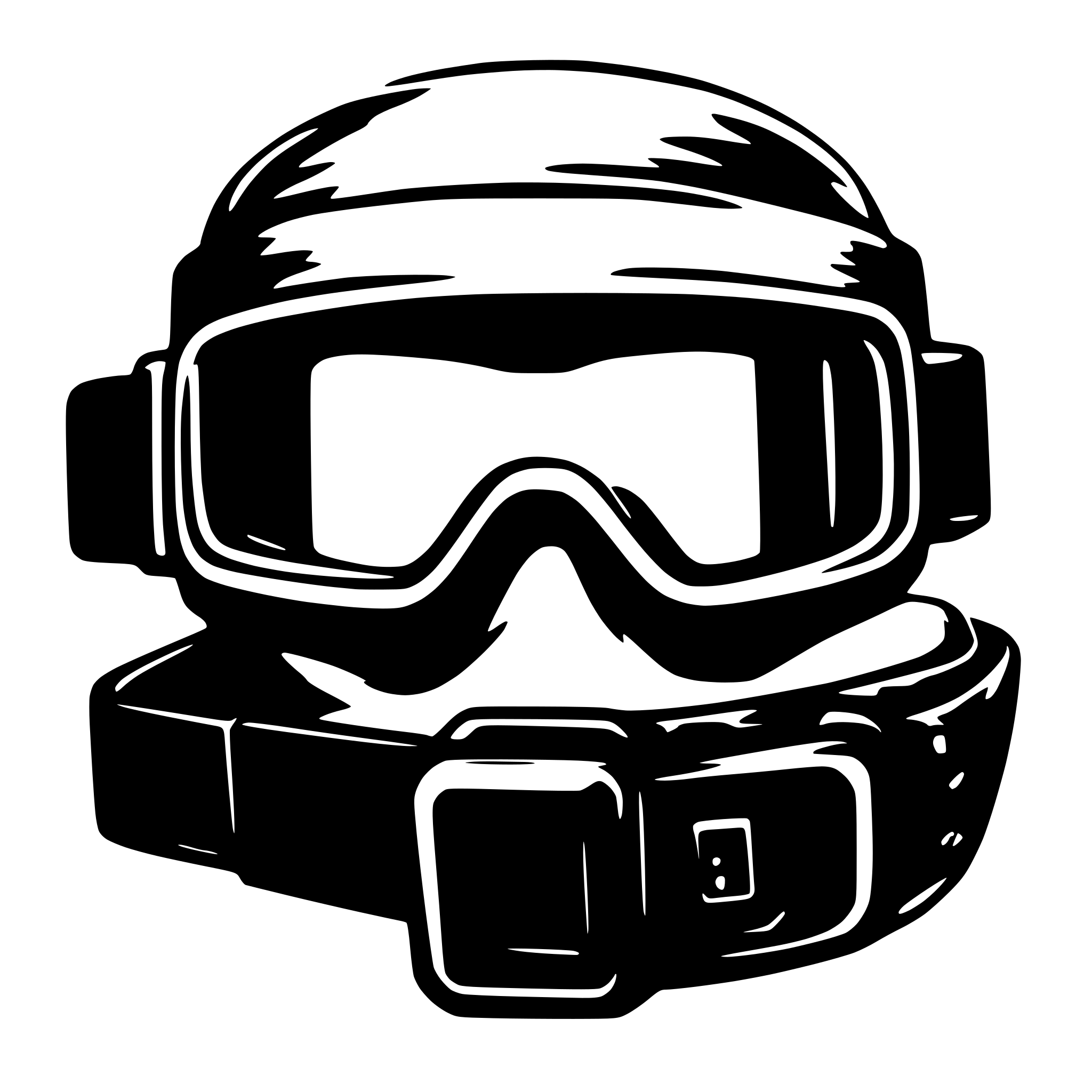 AI-generated SVG of 'dirt bike goggles and cameras'