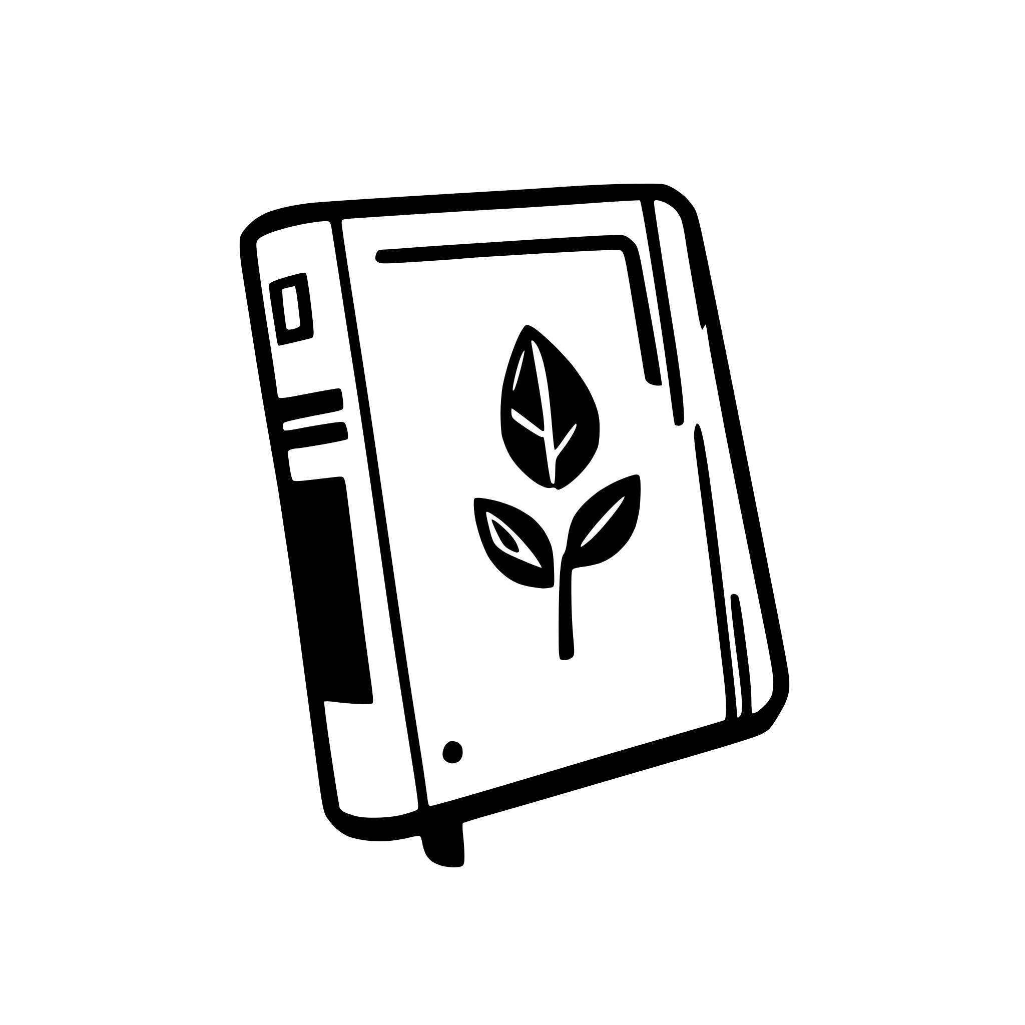 AI-generated SVG of 'side-view of bluerprint journal'