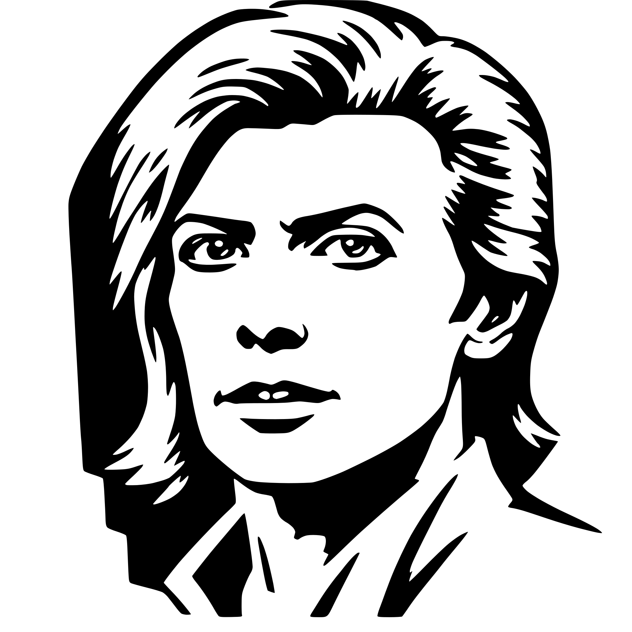 AI-generated SVG of 'david bowie'