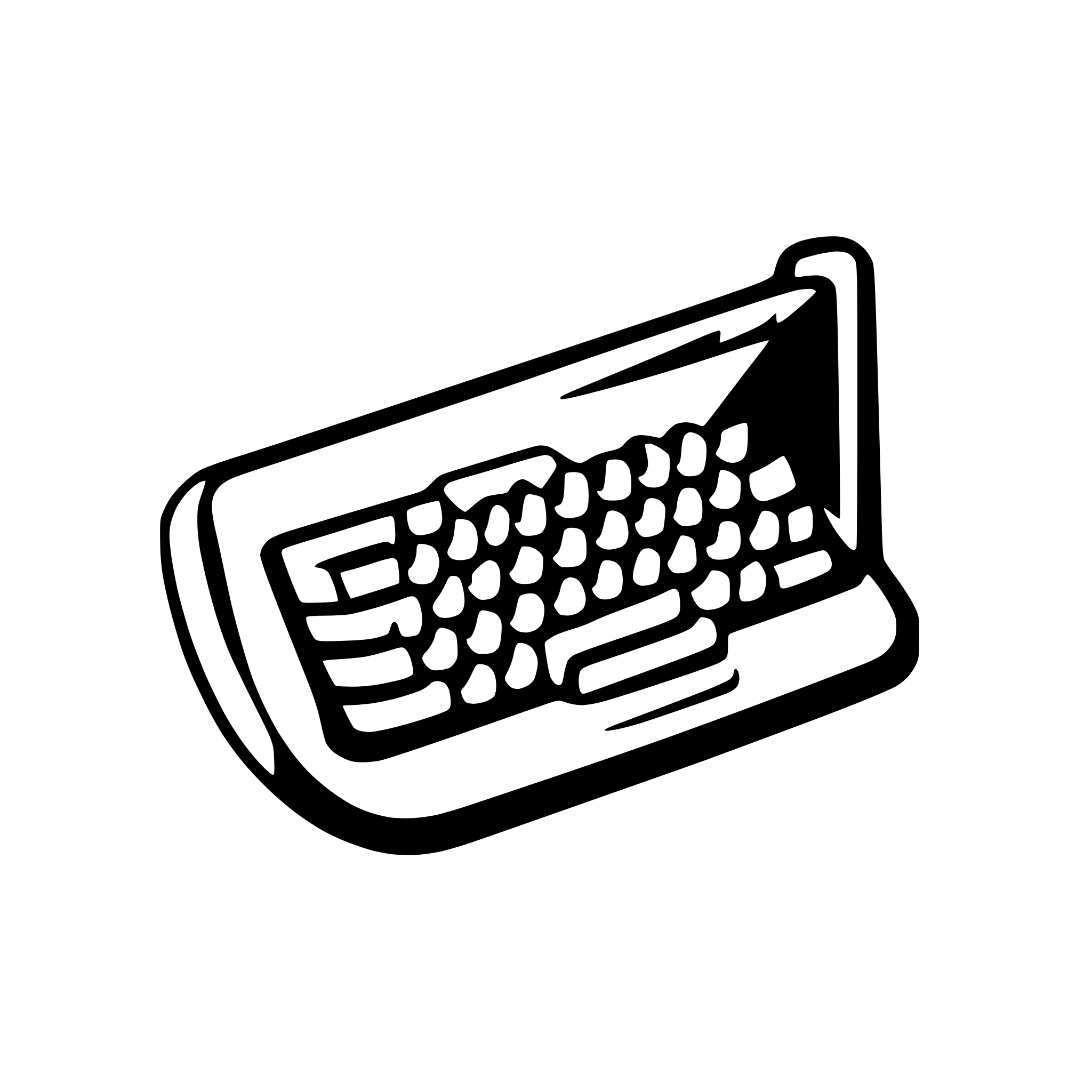 AI-generated SVG of 'a pc and a keyboard'