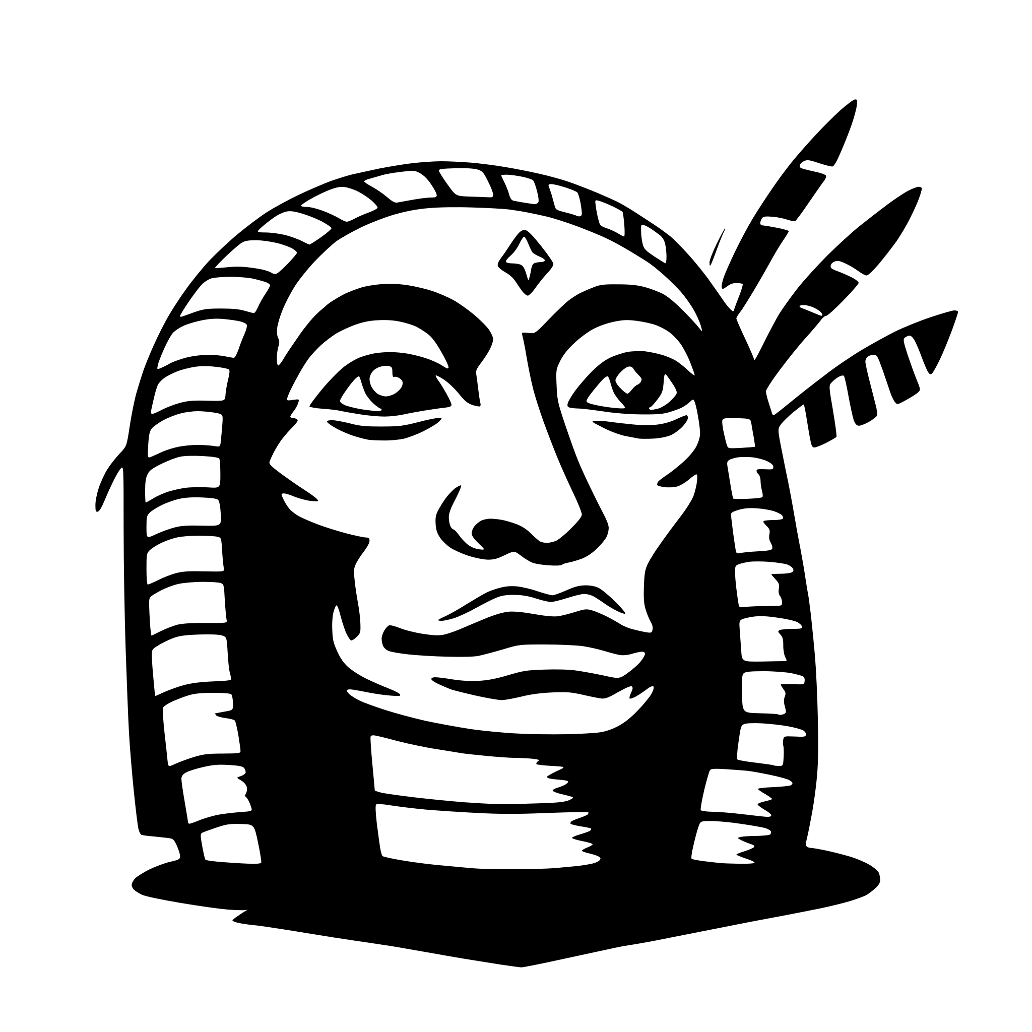 AI-generated SVG of a kukulkan