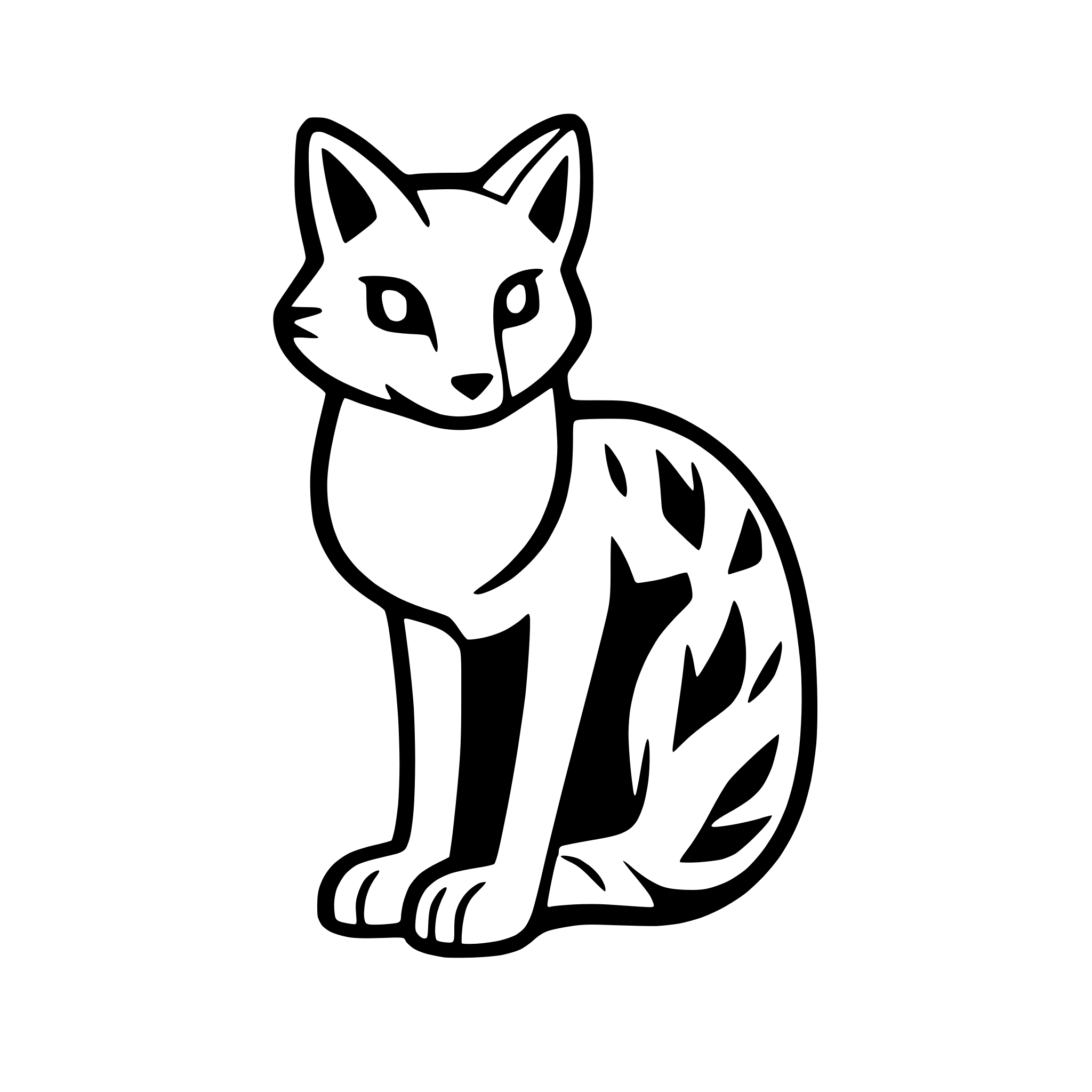 AI-generated SVG of 'fox in snow-covered woods'