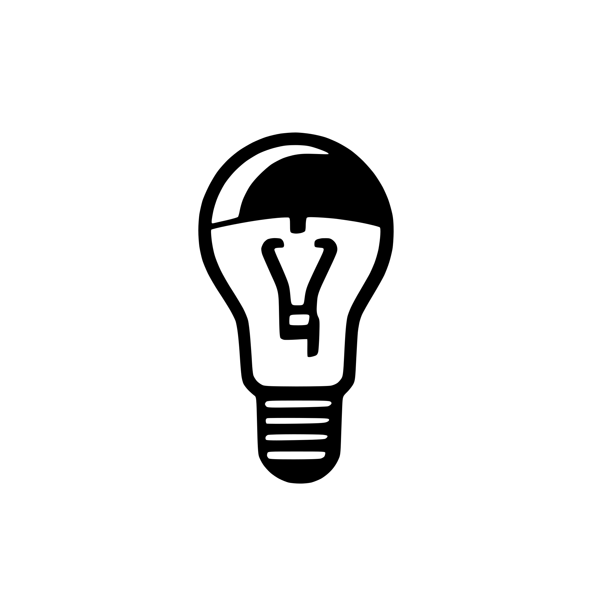 AI-generated SVG of 'lightbulb with switch'