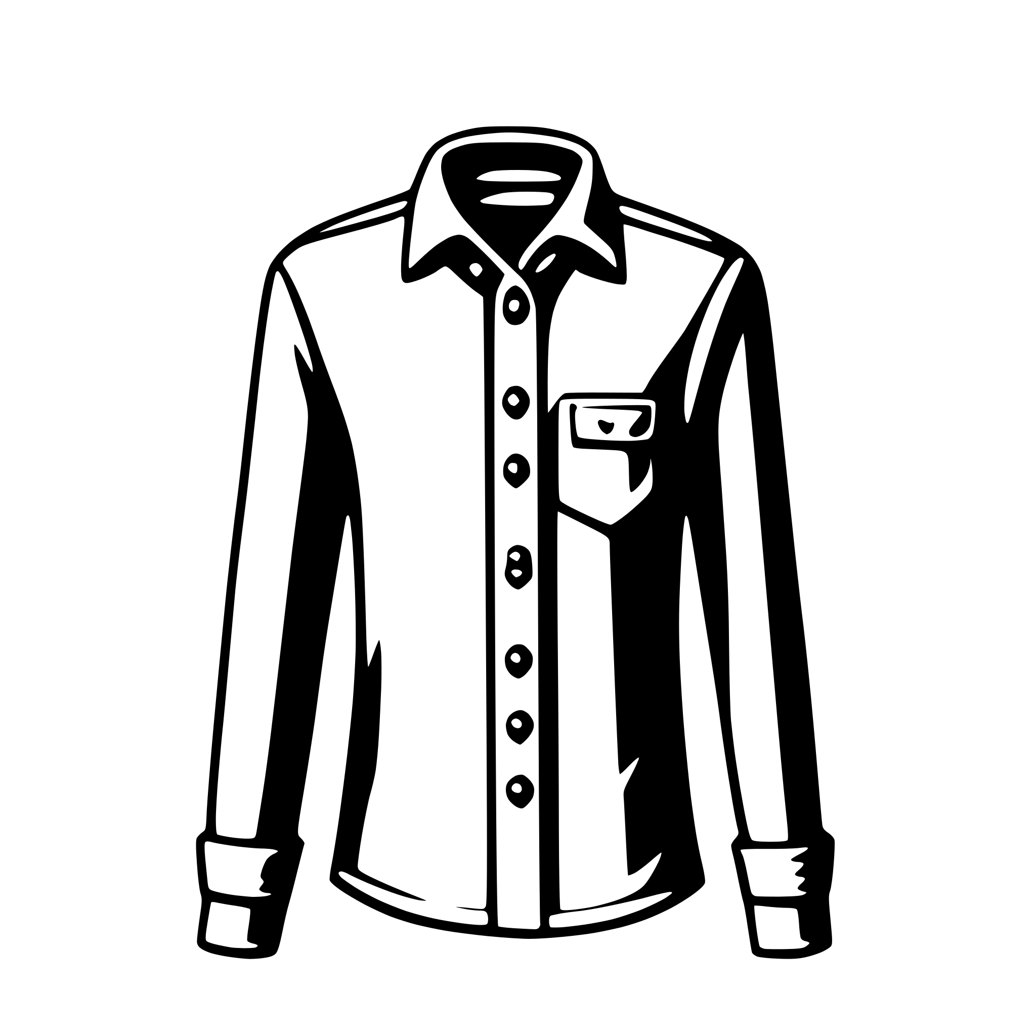 AI-generated SVG of 'shirt'