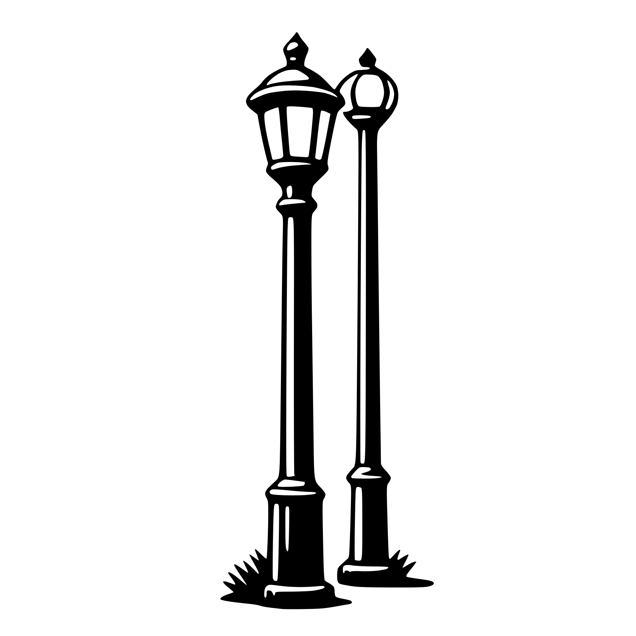 AI-generated SVG of 'street light'