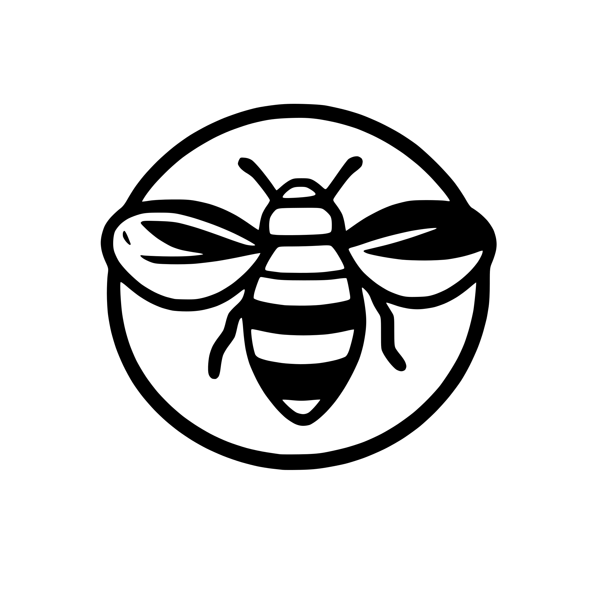 AI-generated SVG of a bee