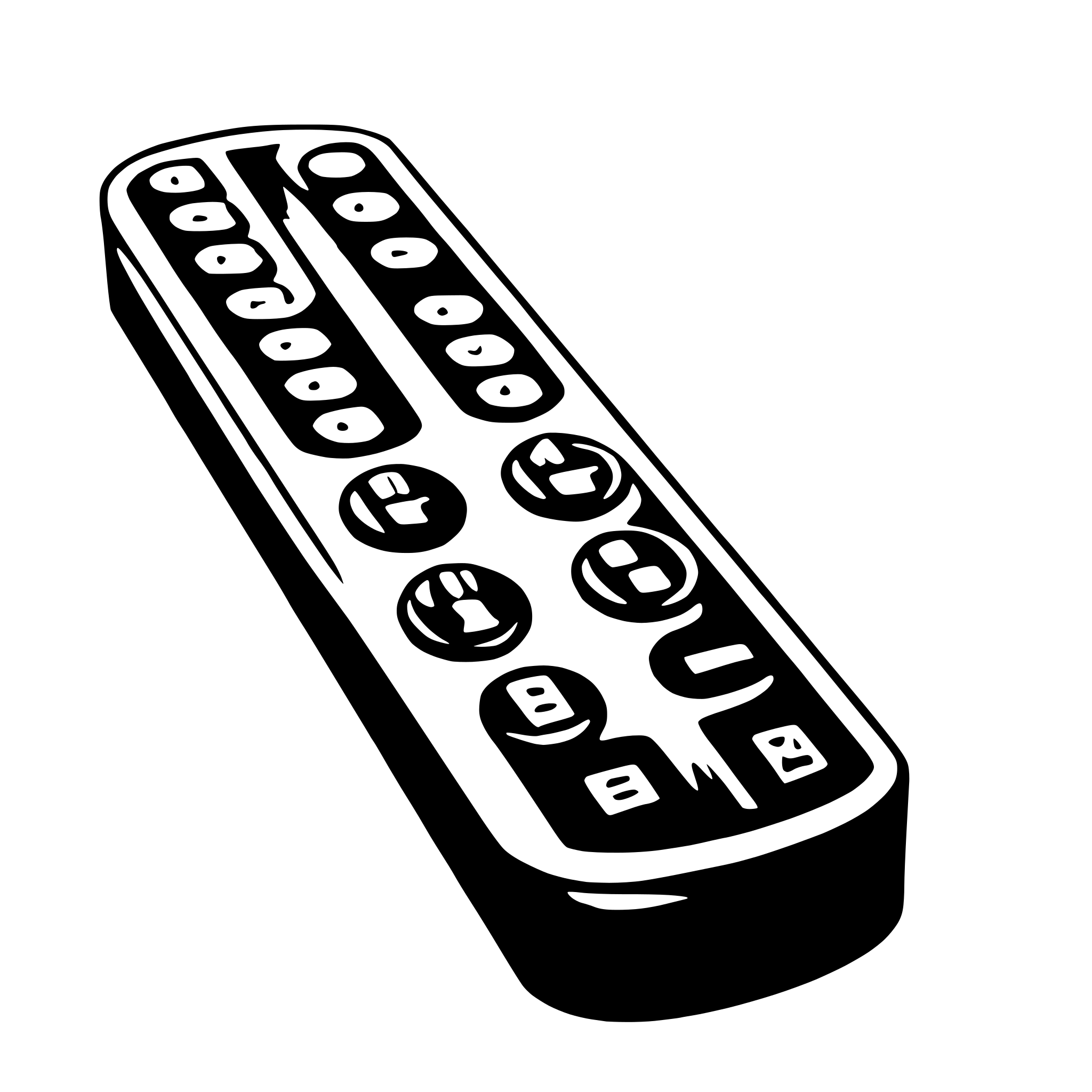 AI-generated SVG of a remote control