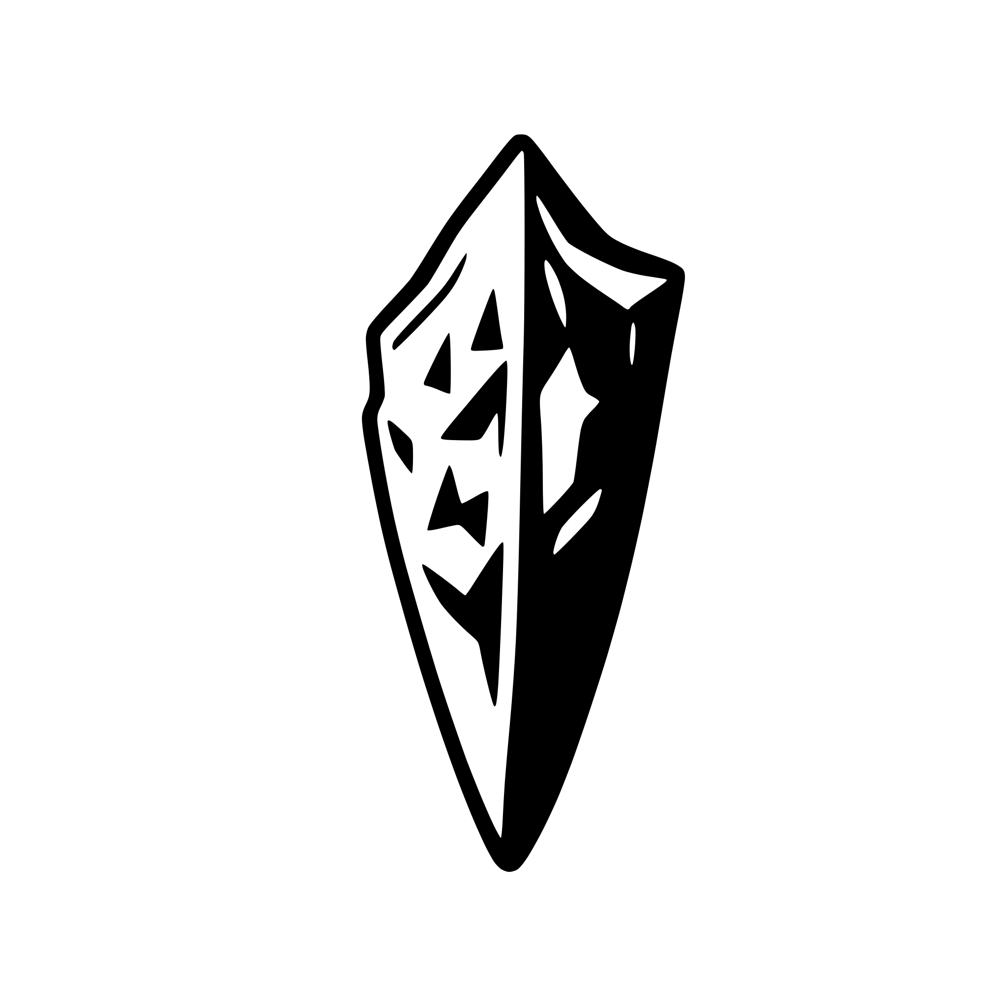 AI-generated SVG of 'Cursed Black Alloy Shard'