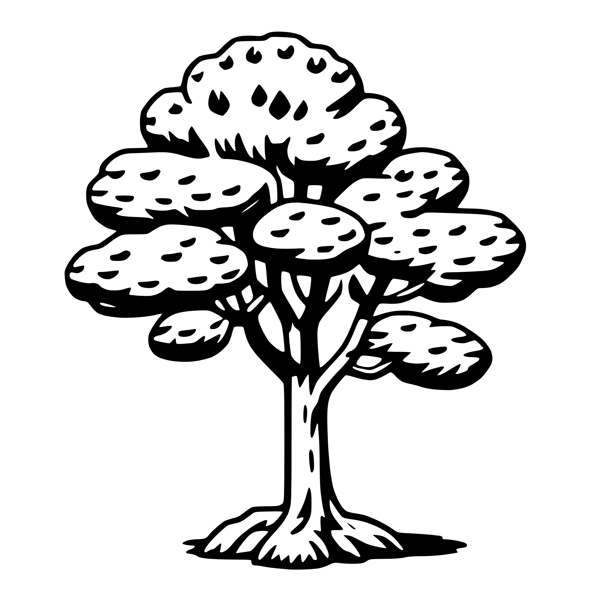 AI-generated SVG of a juniper tree