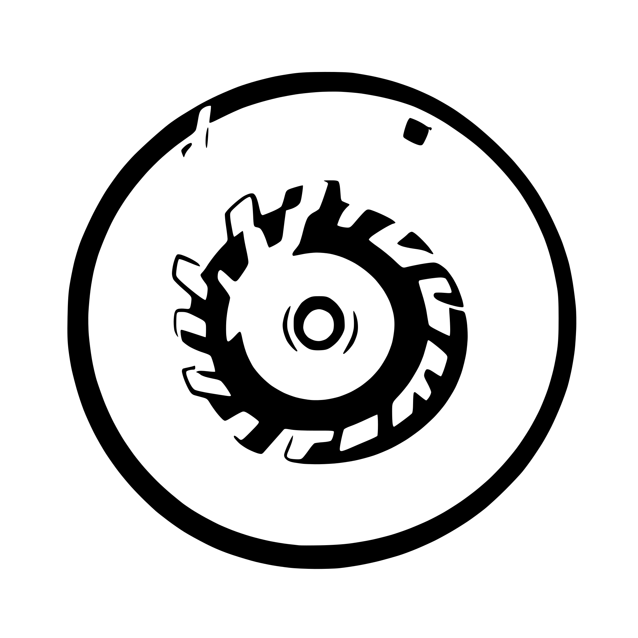AI-generated SVG of 'Circular saw disk with teeths'