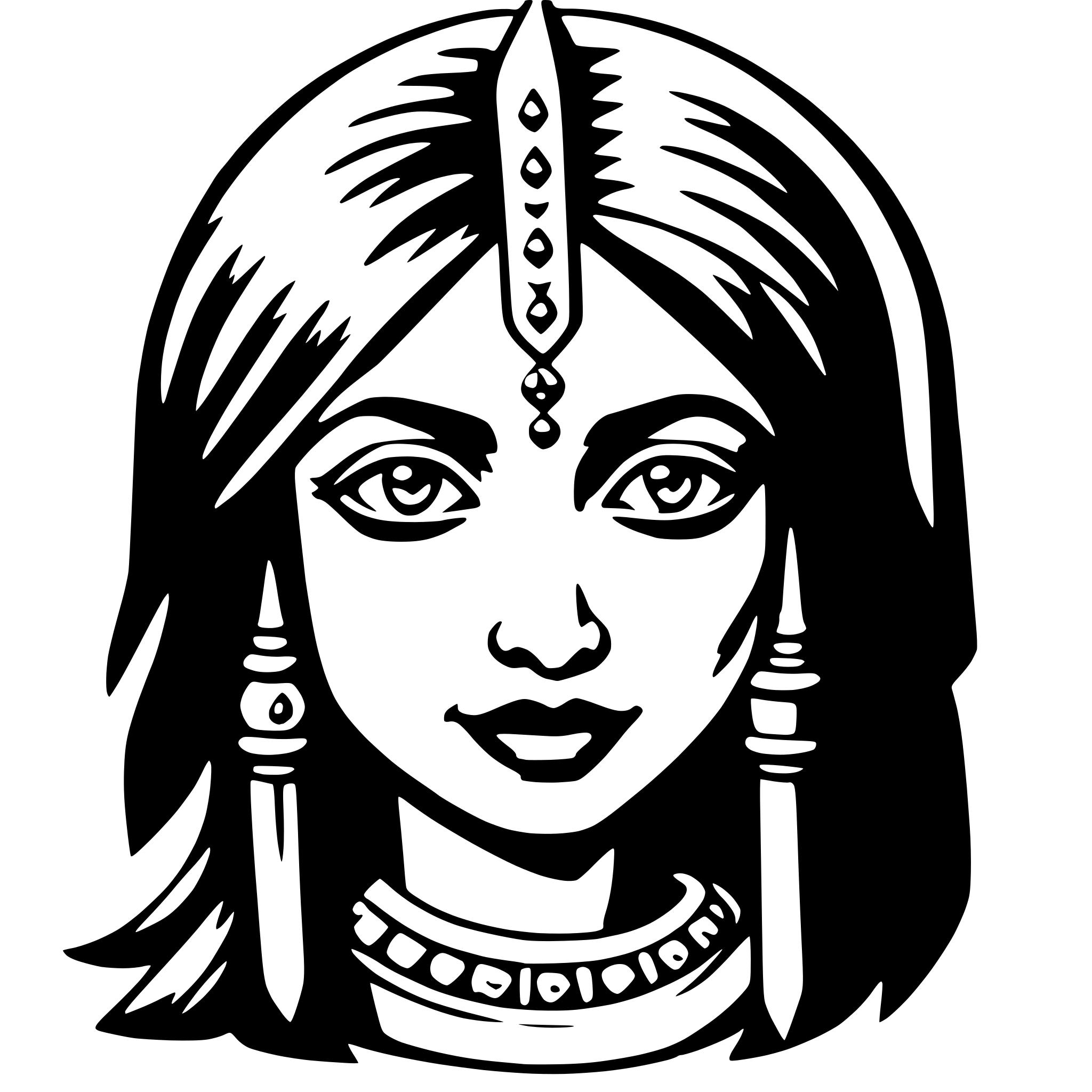 AI-generated SVG of 'kali'