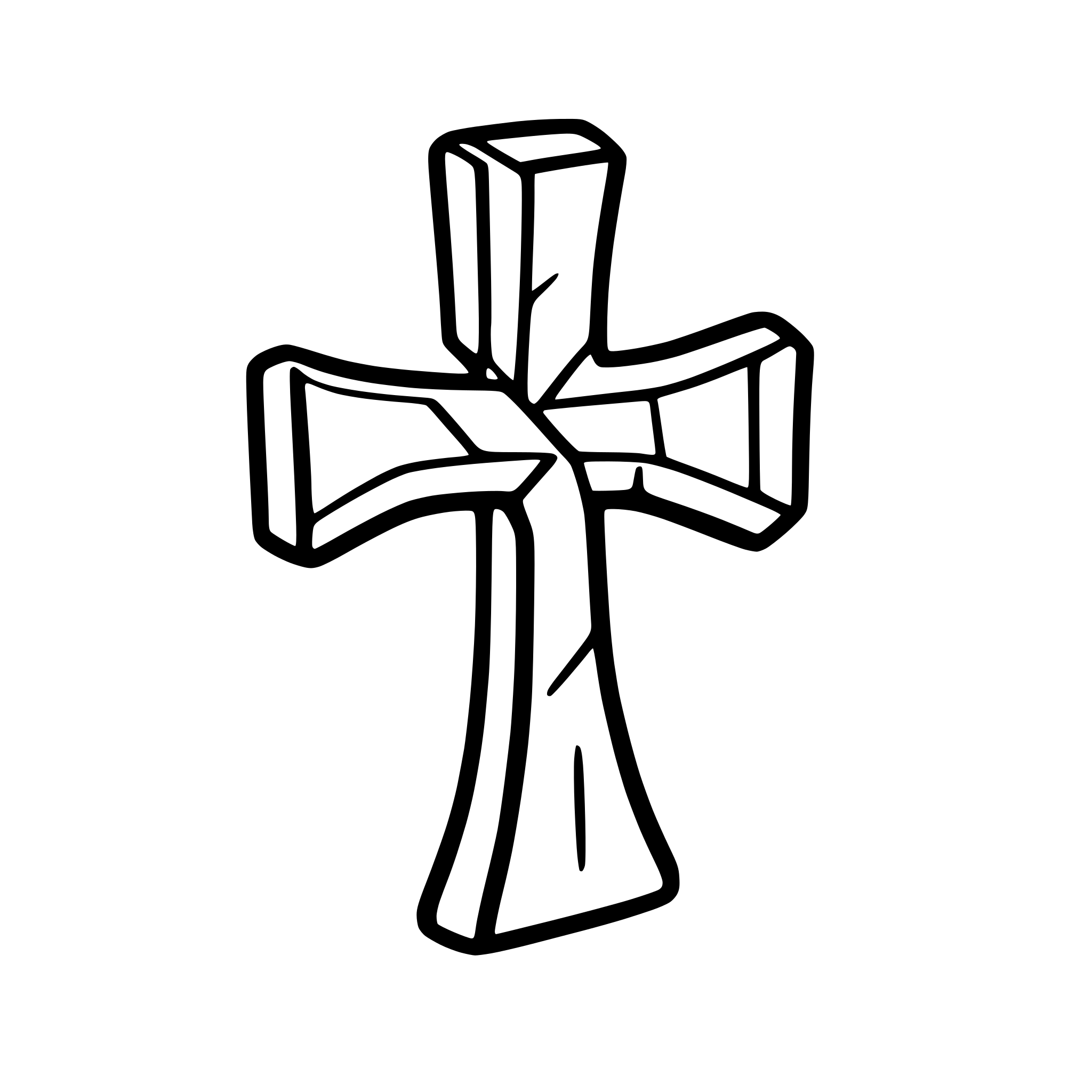 AI-generated SVG of 'Very Simple Iron Cross='