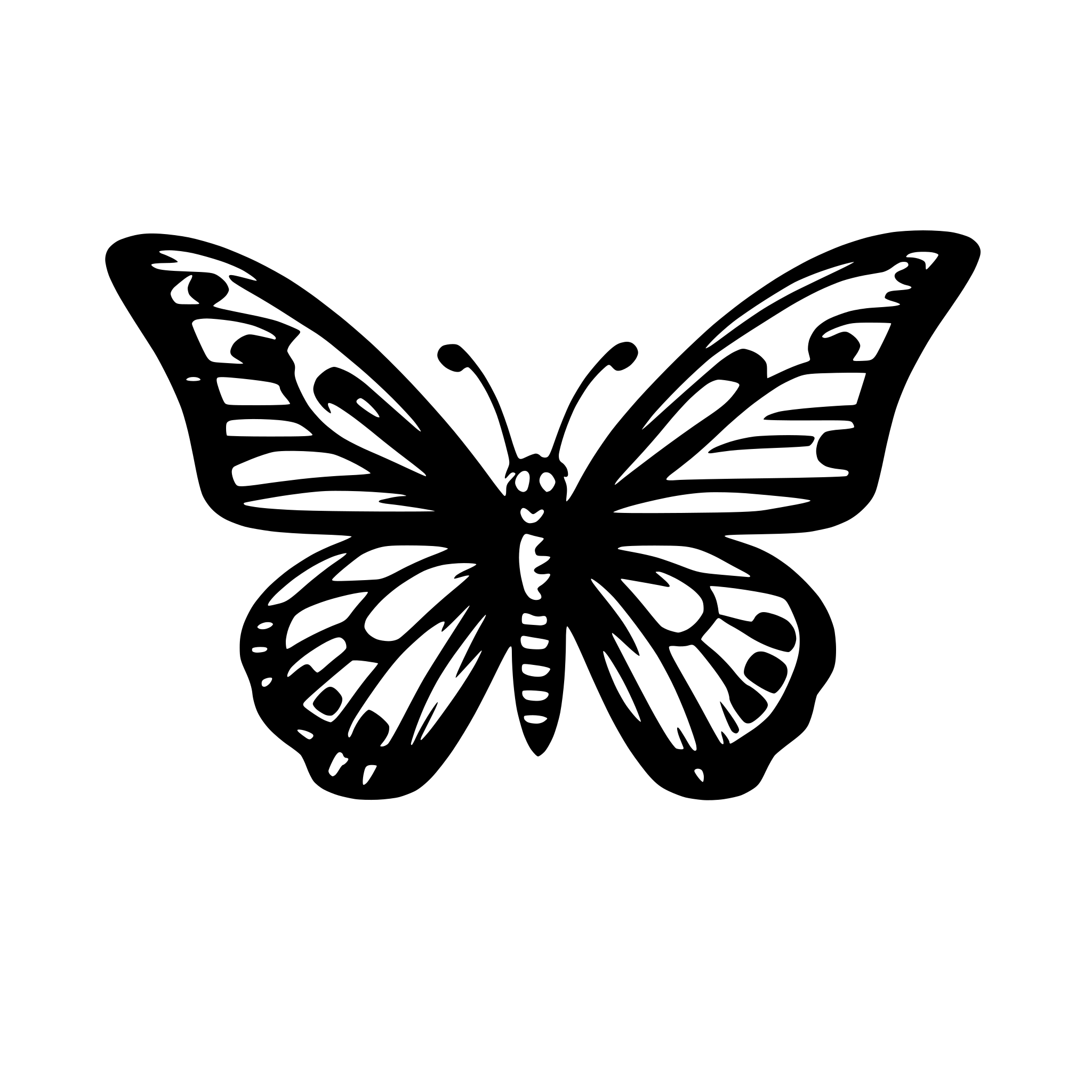 AI-generated SVG of 'pink butterfly'