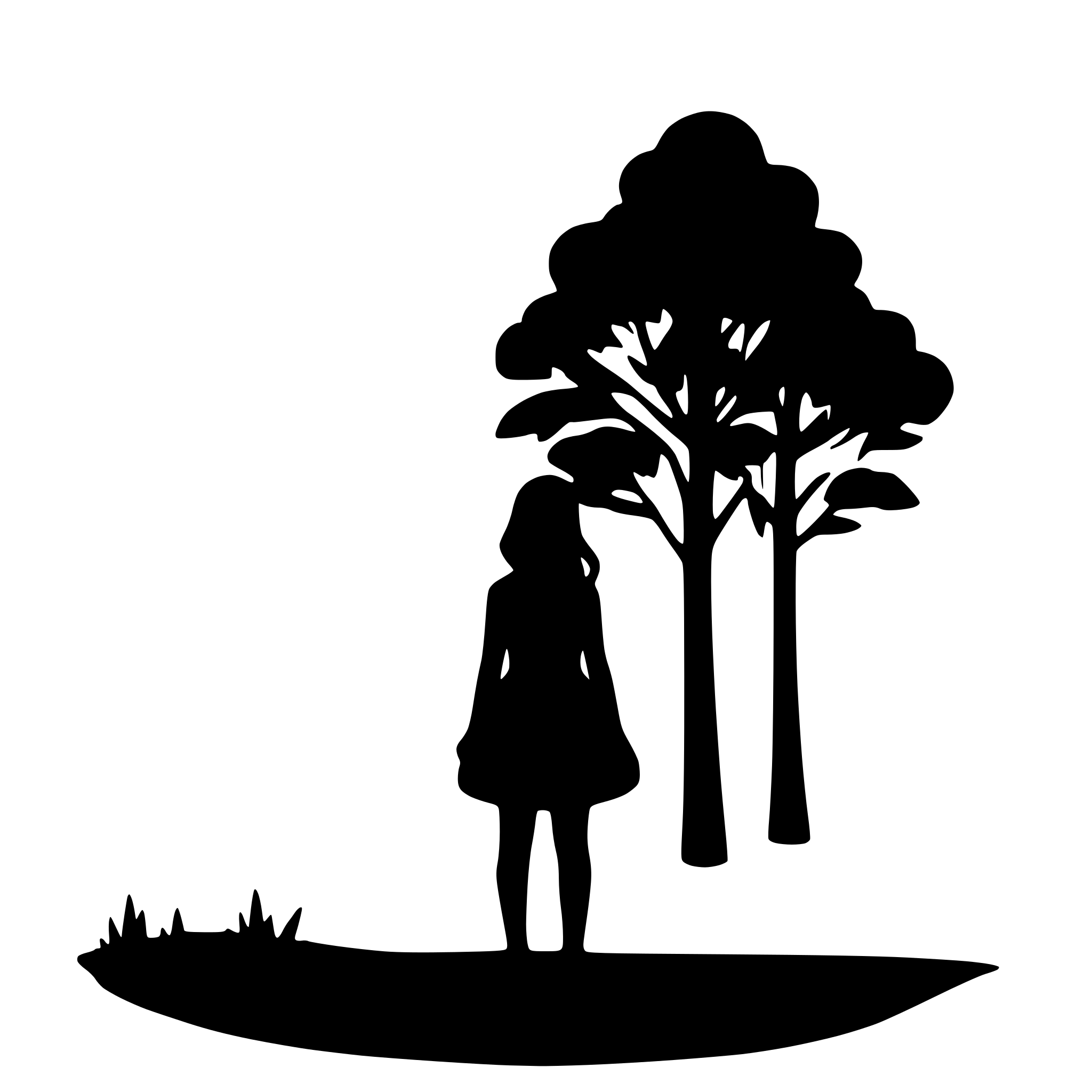 AI-generated SVG of 'forest silhouette'