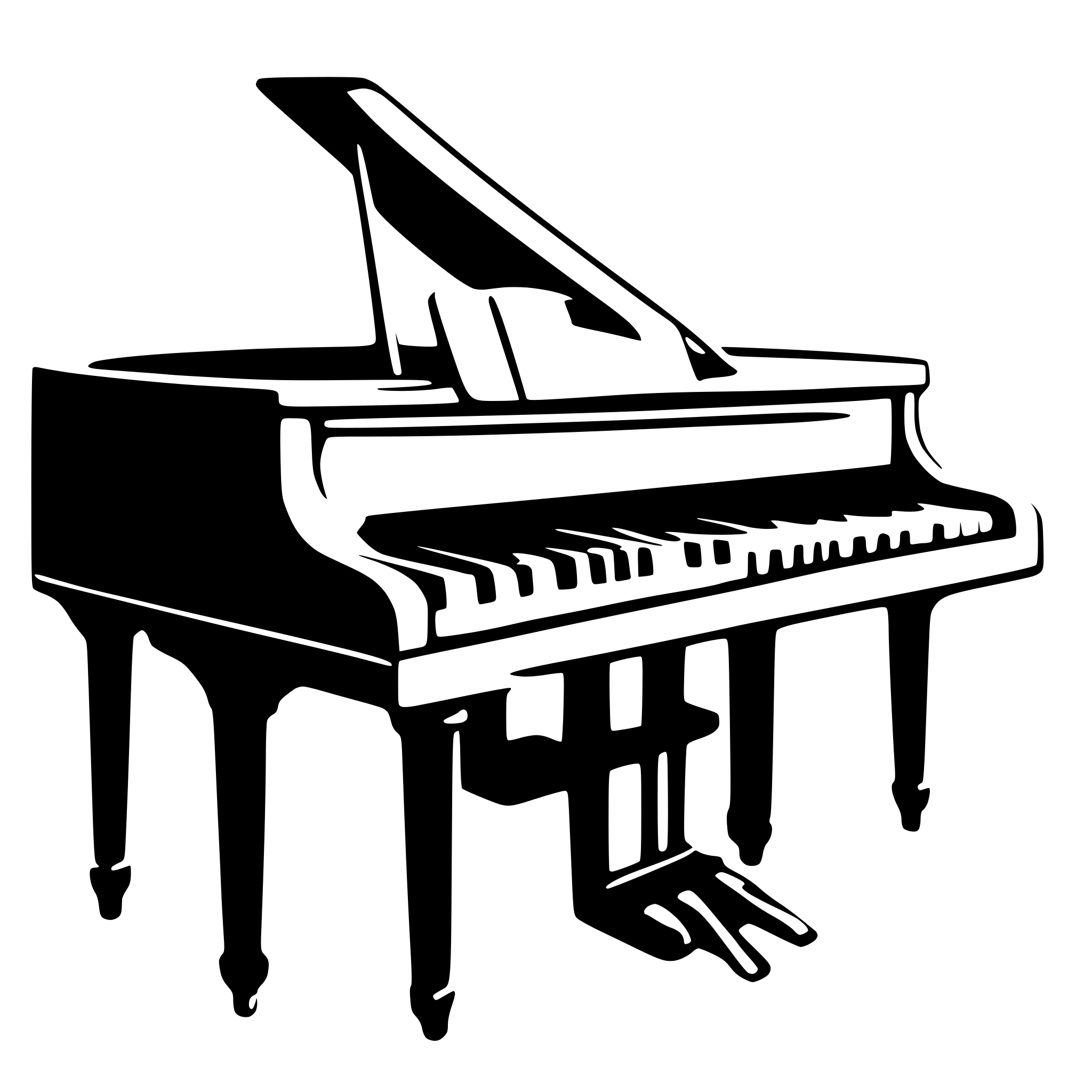 AI-generated SVG of 'piano keyboard'