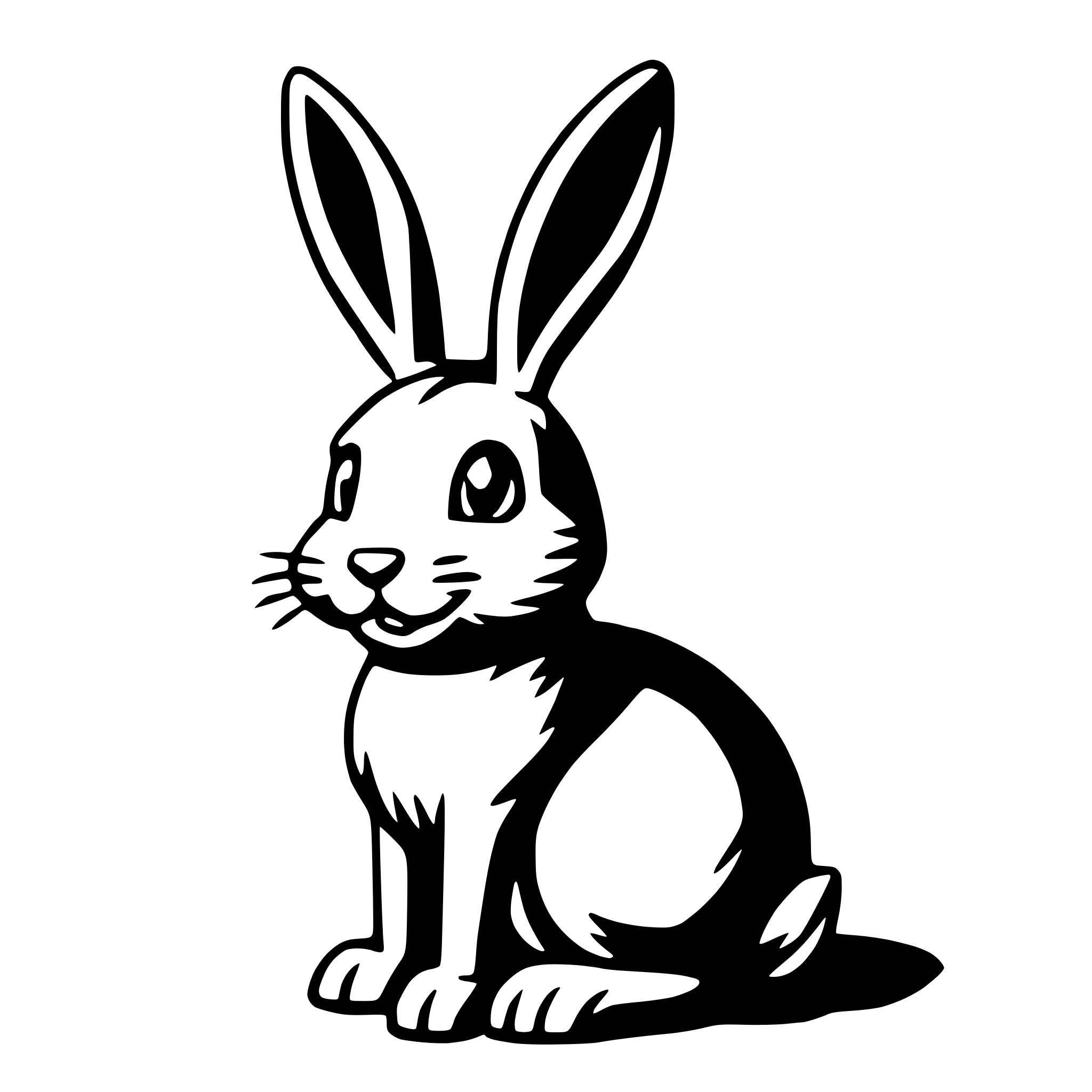 AI-generated SVG of a easter bunny