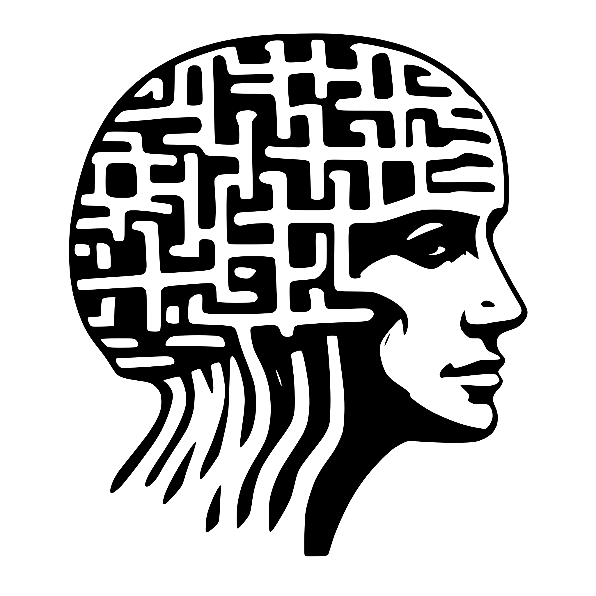 AI-generated SVG of a Neural network brain