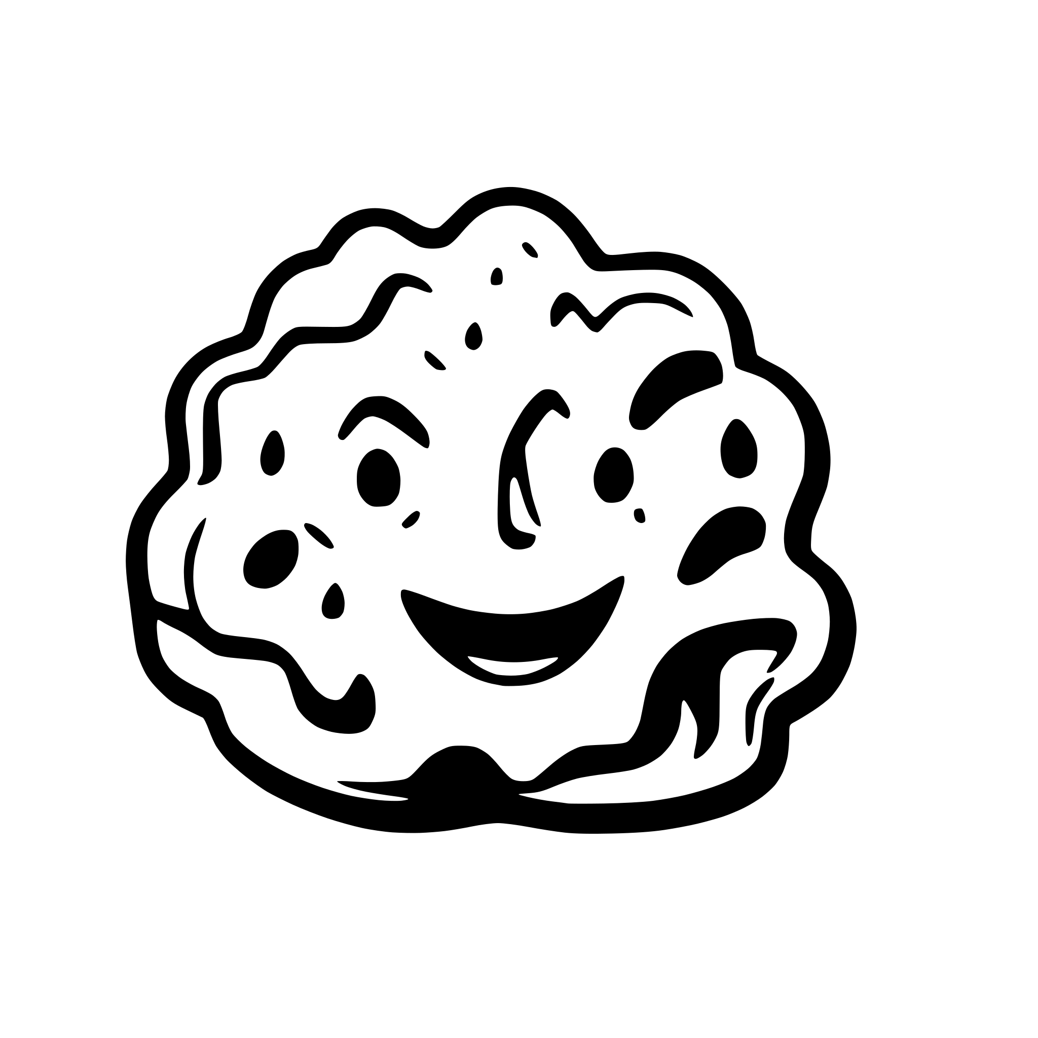 AI-generated SVG of 'cartoon  soap foam'
