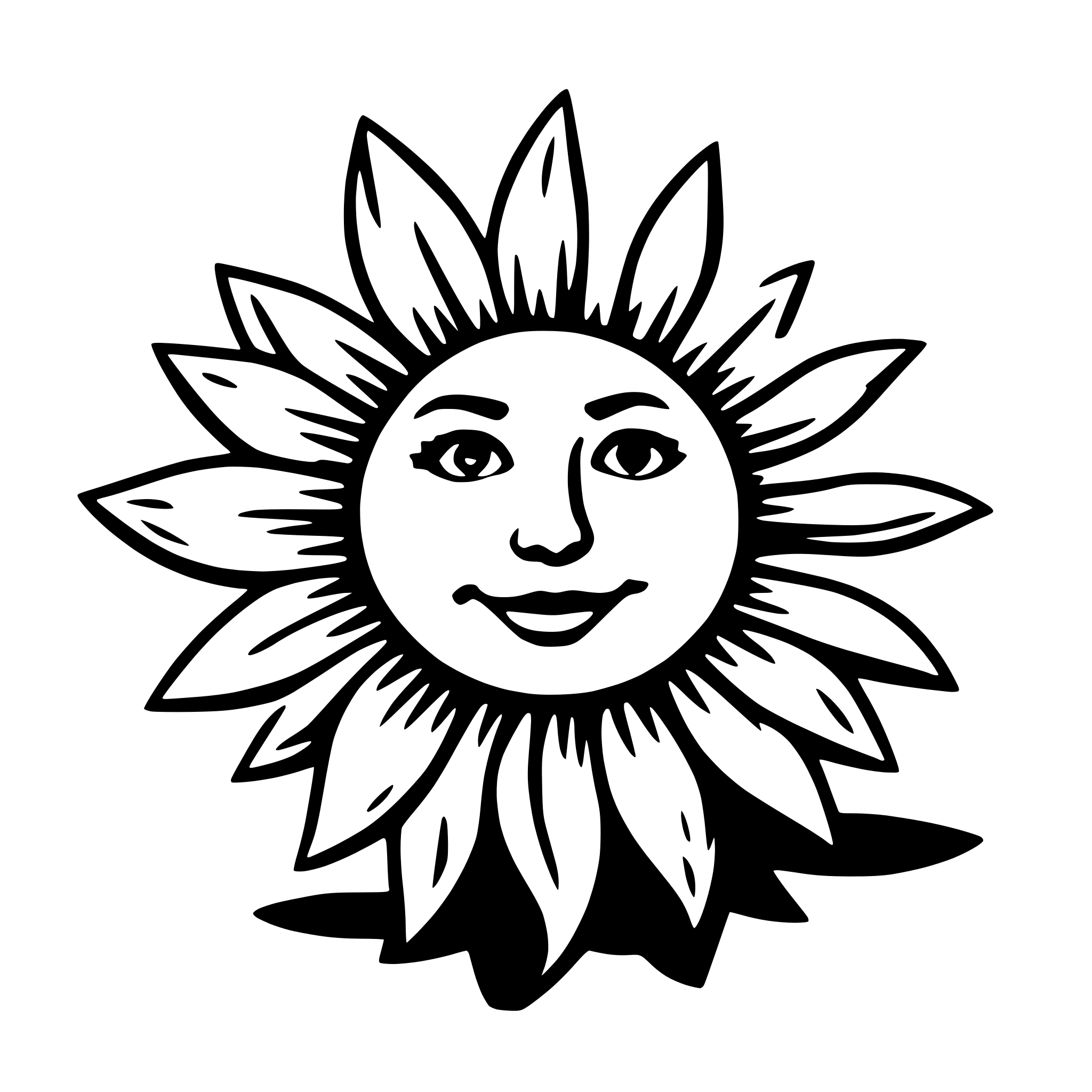 AI-generated SVG of a sun