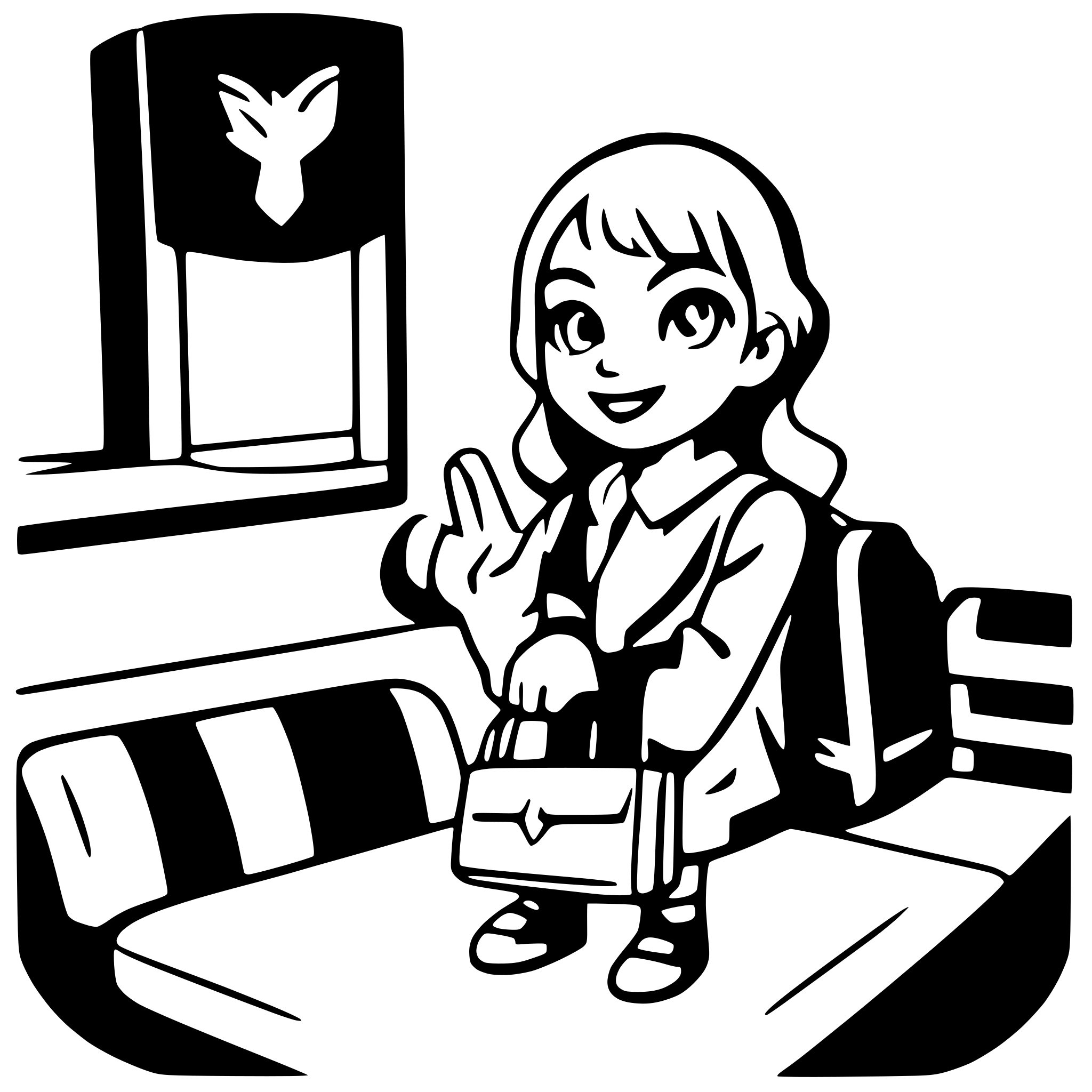 AI-generated SVG of a saying an educator goodbye