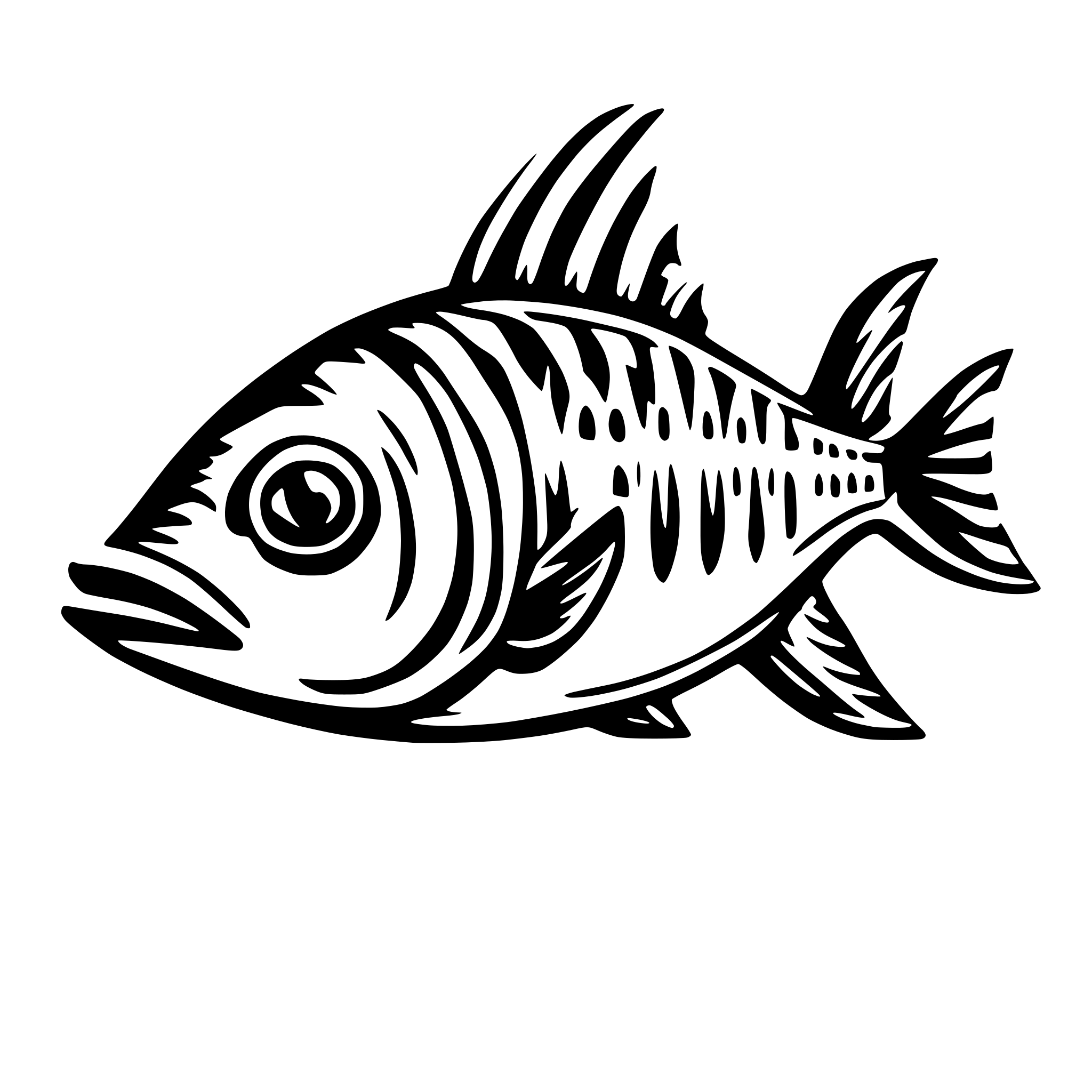 AI-generated SVG of 'ikan'