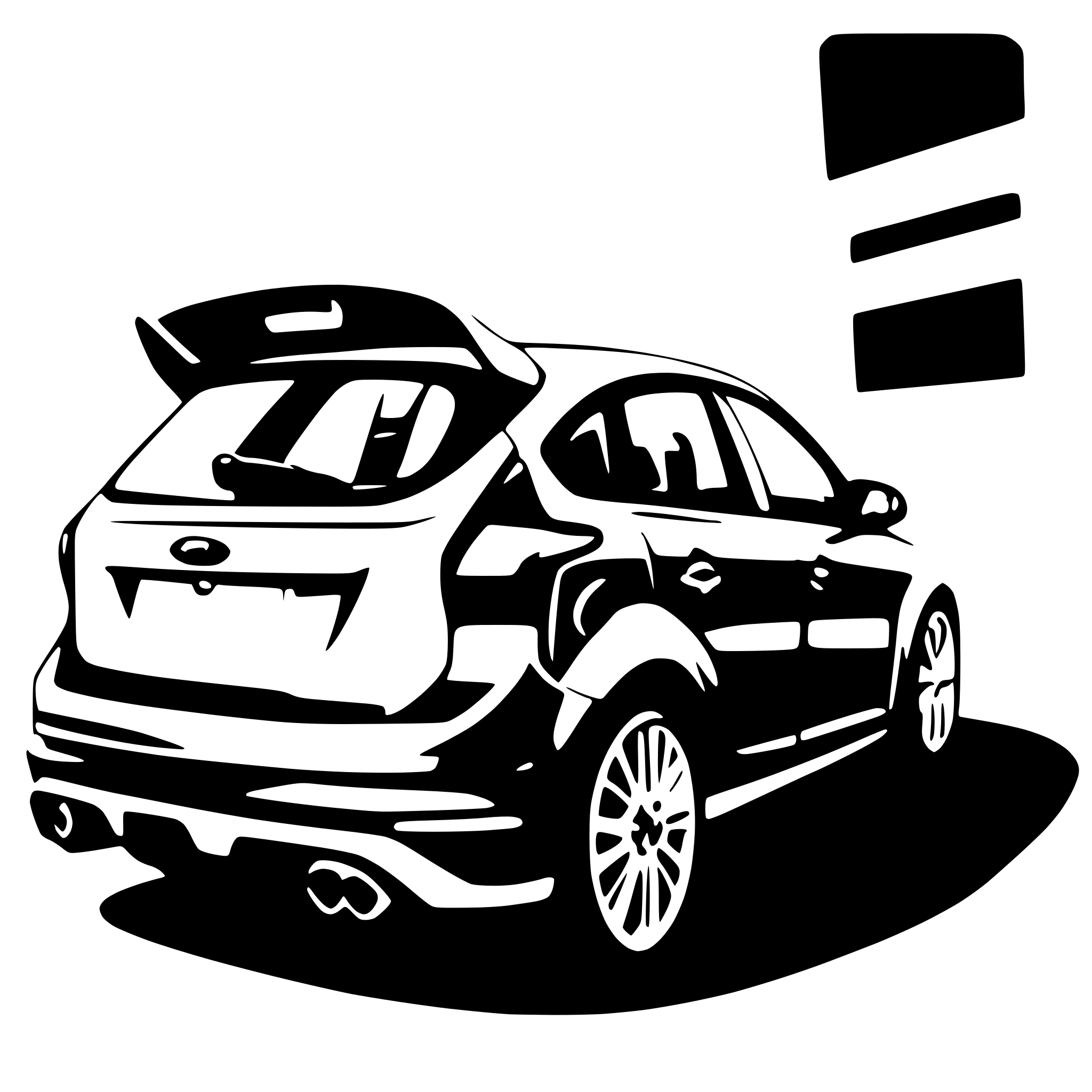 AI-generated SVG of a Ford Focus MK4