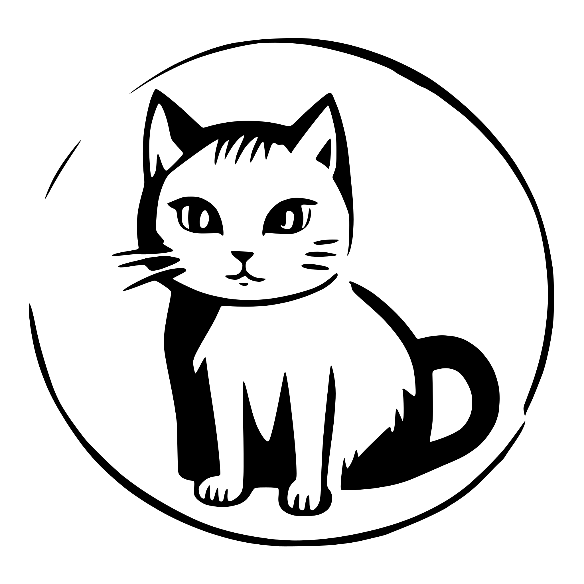 AI-generated SVG of 'cat'