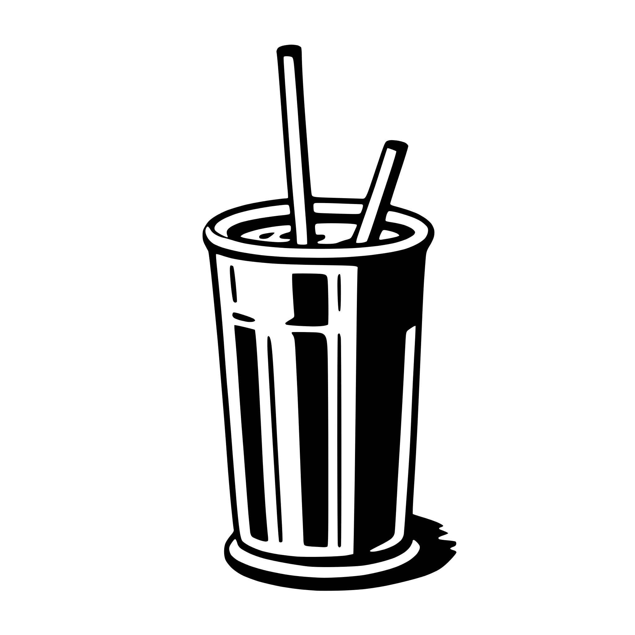 AI-generated SVG of a drinking straw