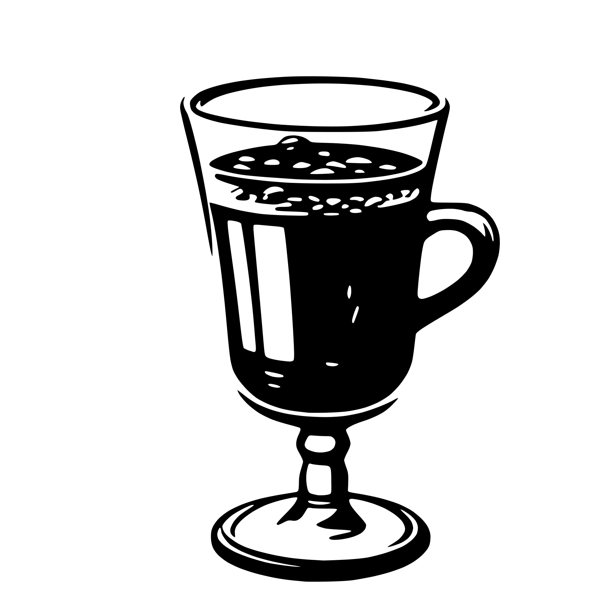 AI-generated SVG of 'simple mulled wine cup'