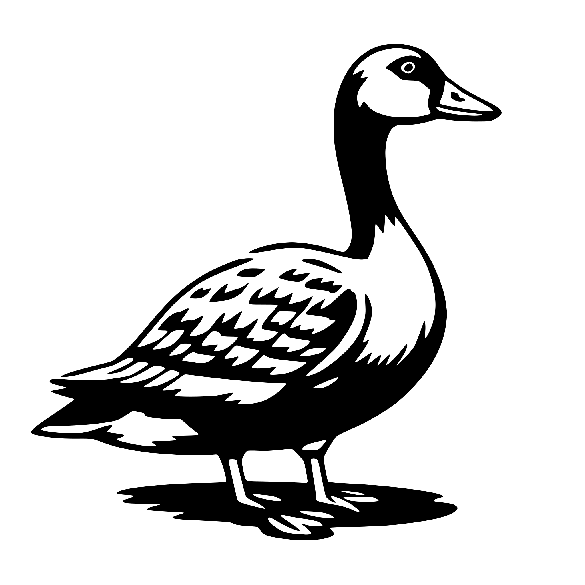 AI-generated SVG of a goose