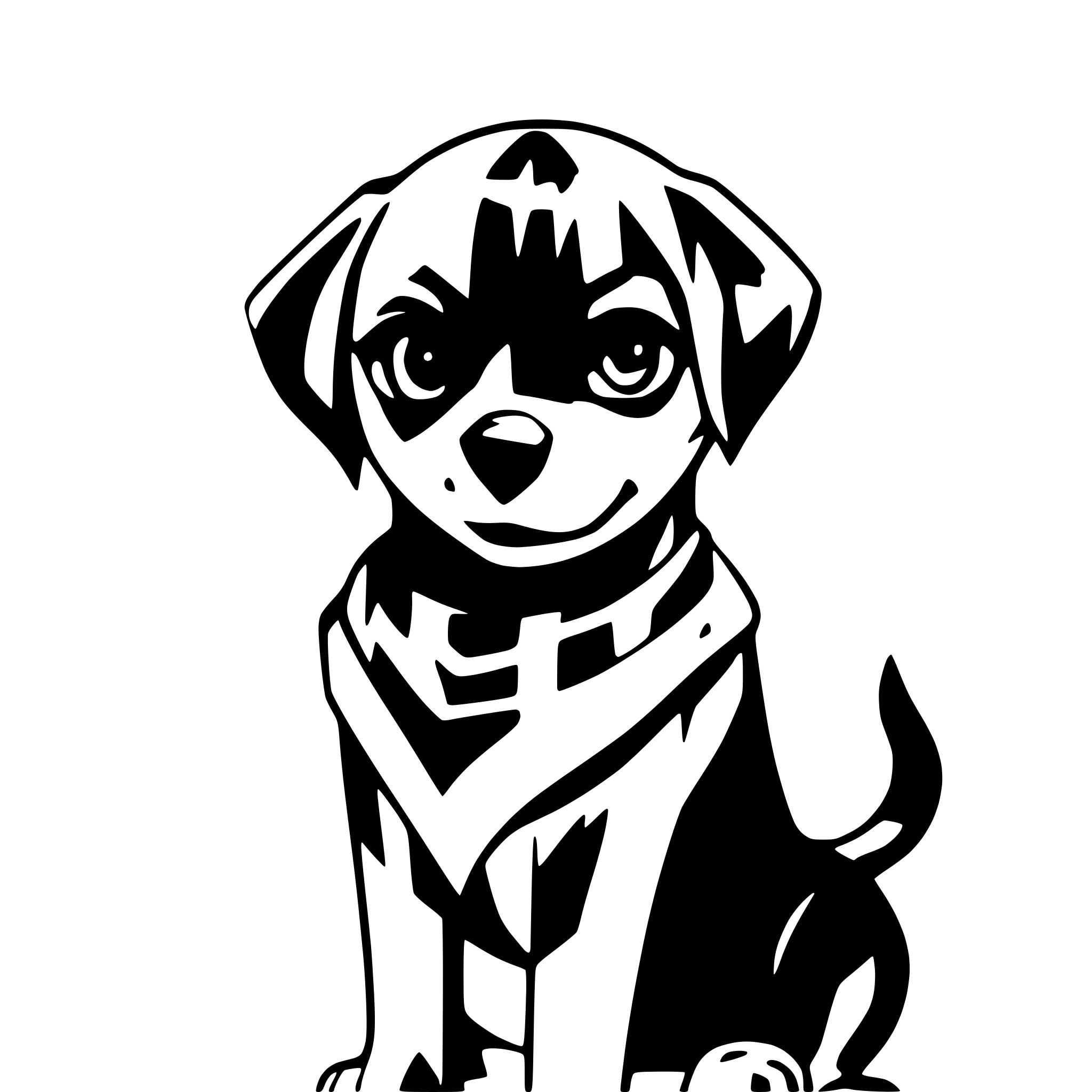 AI-generated SVG of a rottweiler