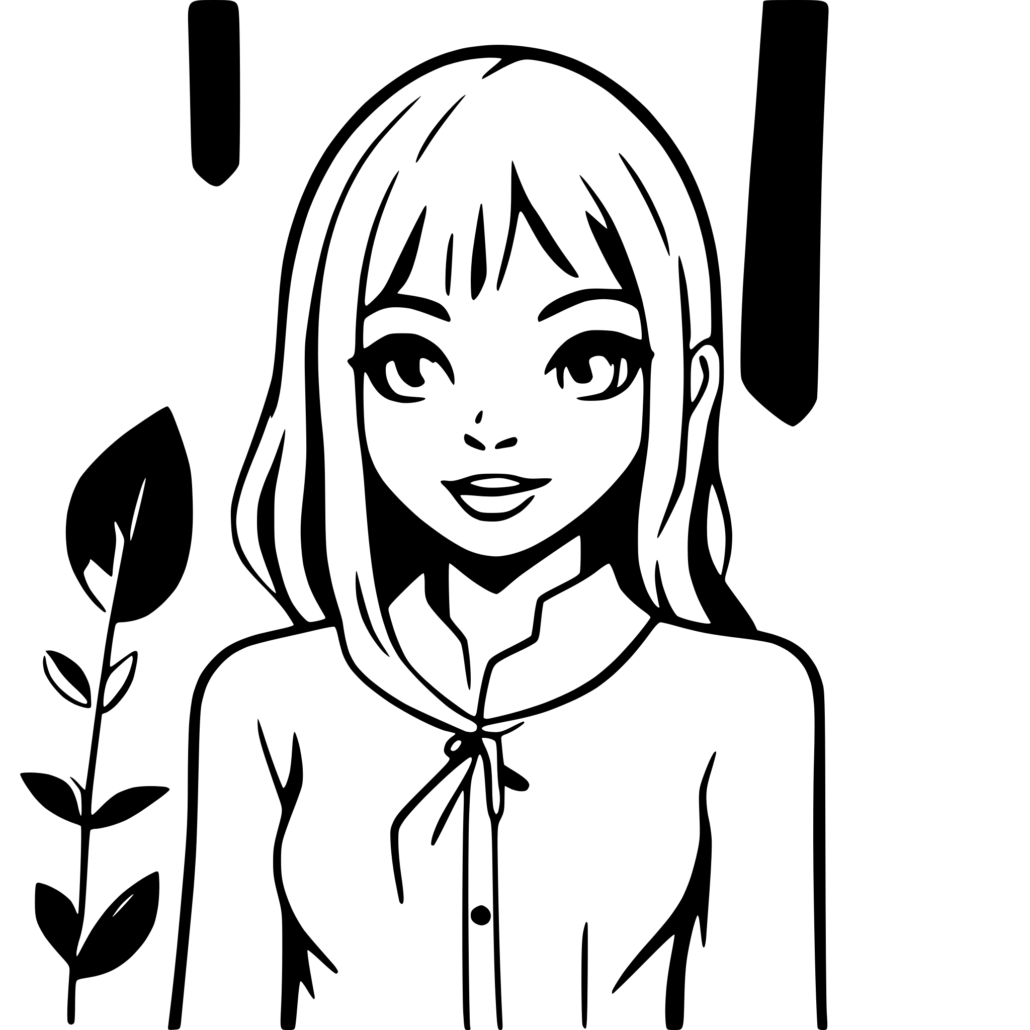 AI-generated SVG of a sandalwood line art