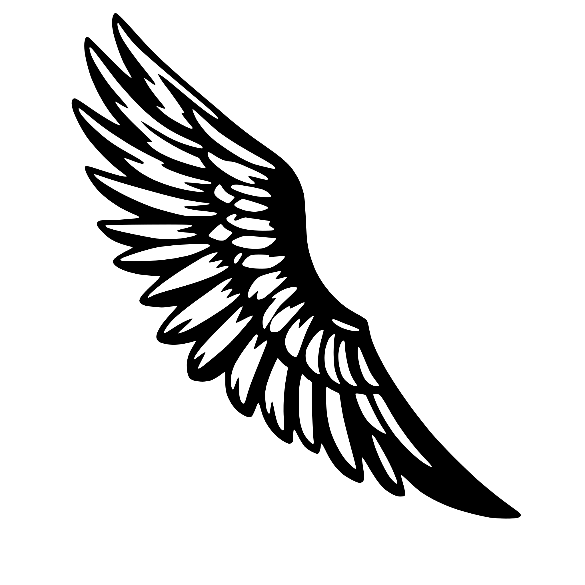 AI-generated SVG of 'angel wings'
